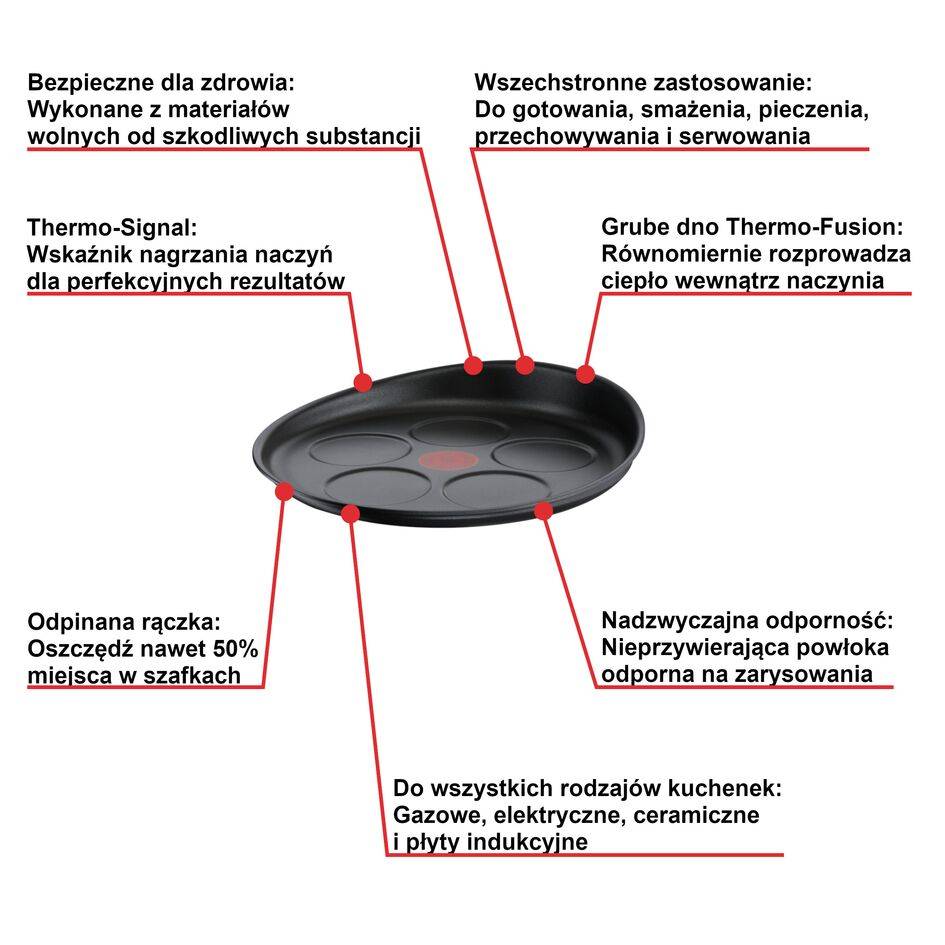Patelnia do jajek sadzonych TEFAL INGENIO UNLIMITED 27 cm