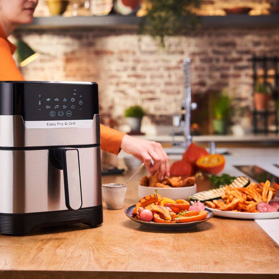 Wielofunkcyjna frytkownica beztłuszczowa TEFAL EASY FRY&GRILL EY505D