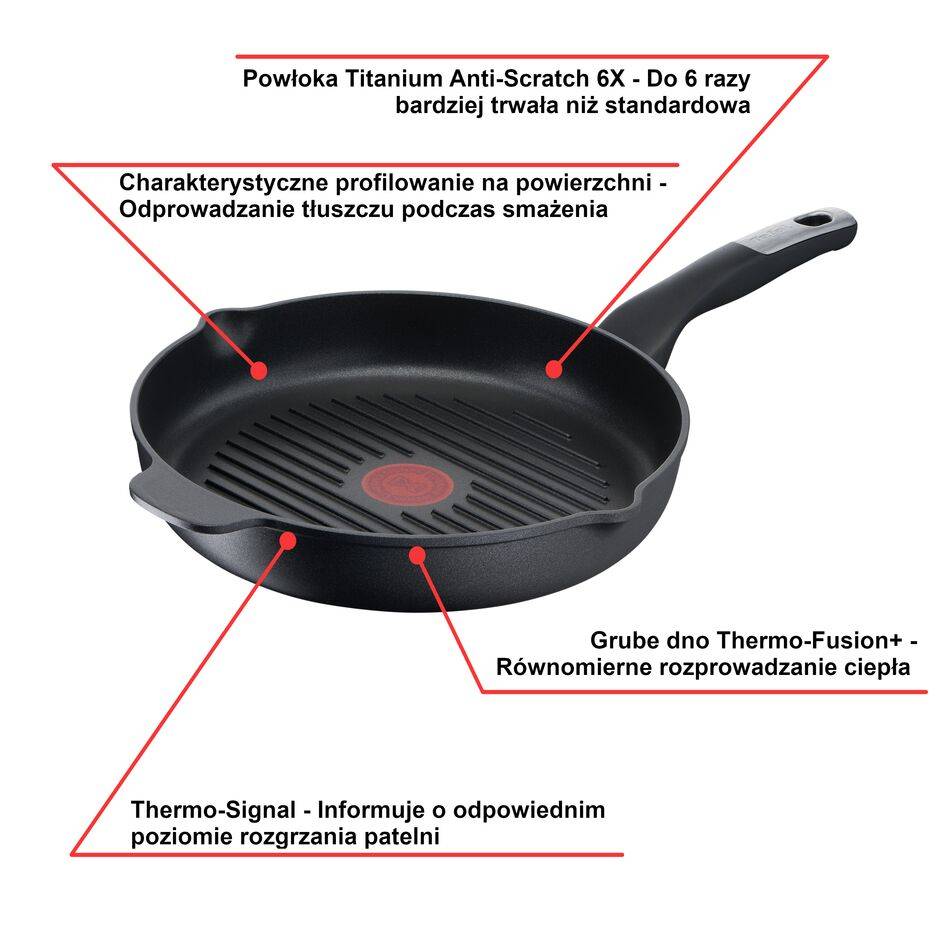 Patelnia grillowa TEFAL UNLIMITED 26cm