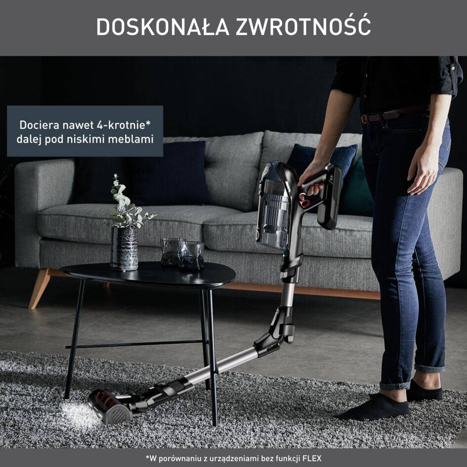 Odkurzacz bezprzewodowy, Tefal X-Force Flex 14.60, 200 AW, 70 min, automatyczny
