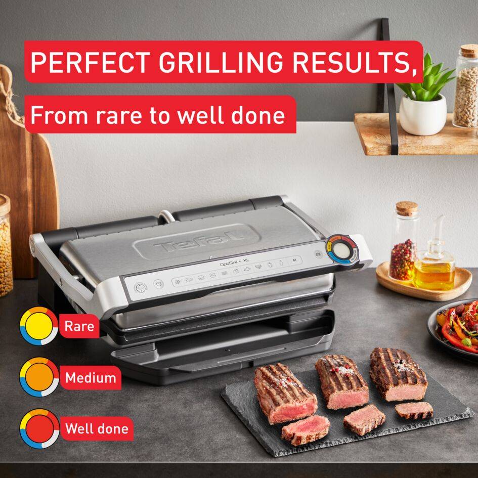 OptiGrill+ XL GC728D Zawsze perfekcyjne rezultaty grillowania