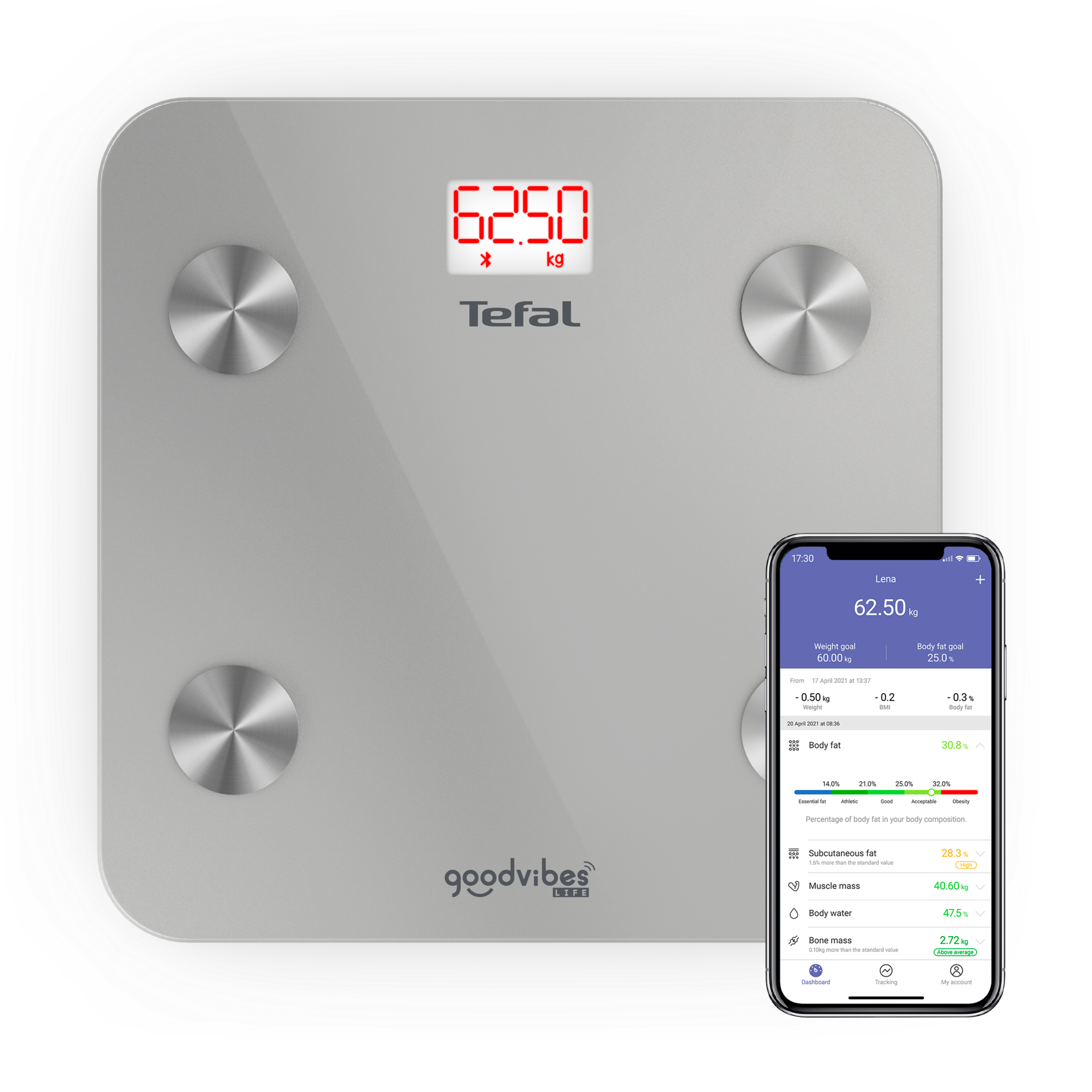 Waga łazienkowa TEFAL Goodvibes Life BM9600