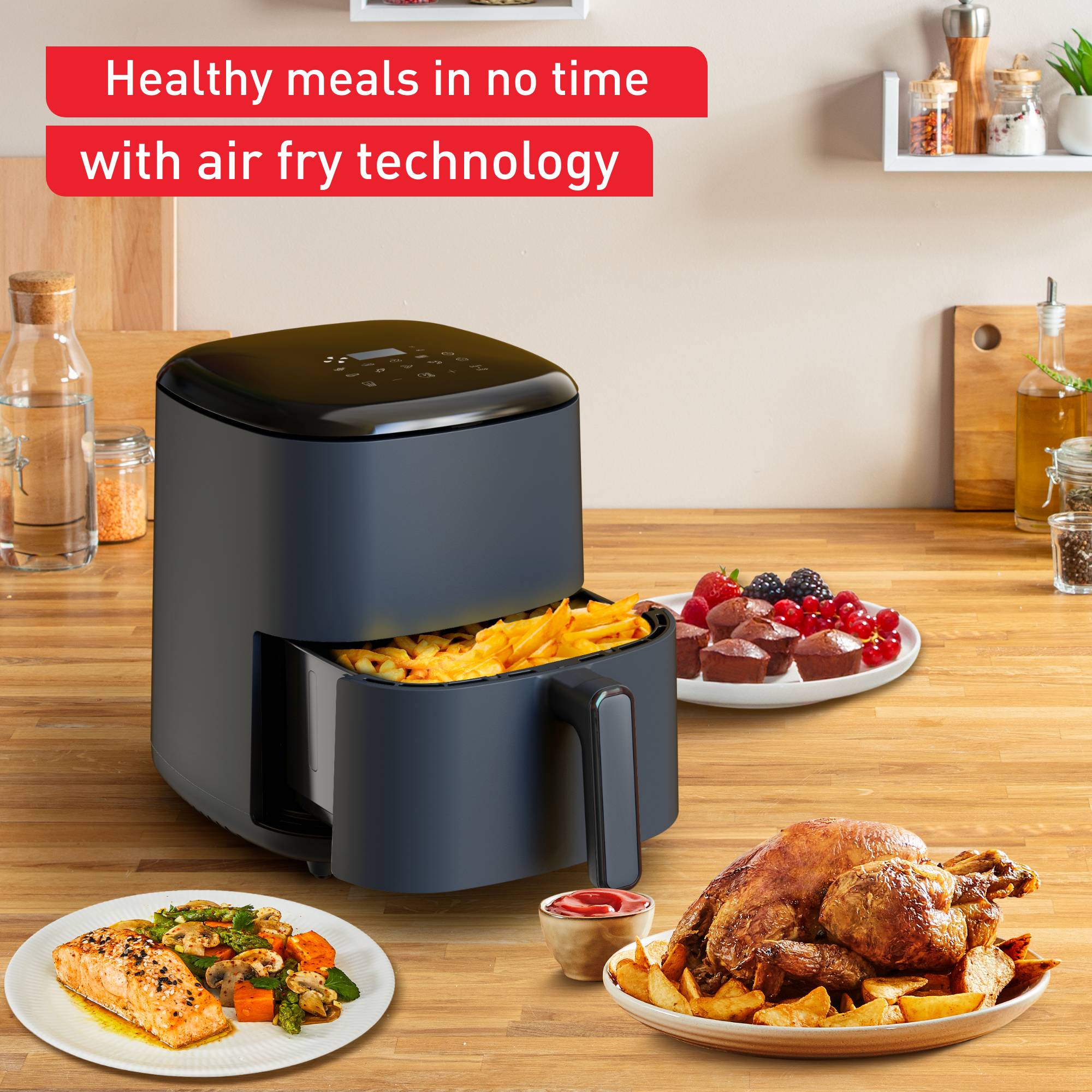 Wielofunkcyjna frytkownica Easy Fry Max 5L Java Pepper EY245 Zdrowe posiłki w mgnieniu oka