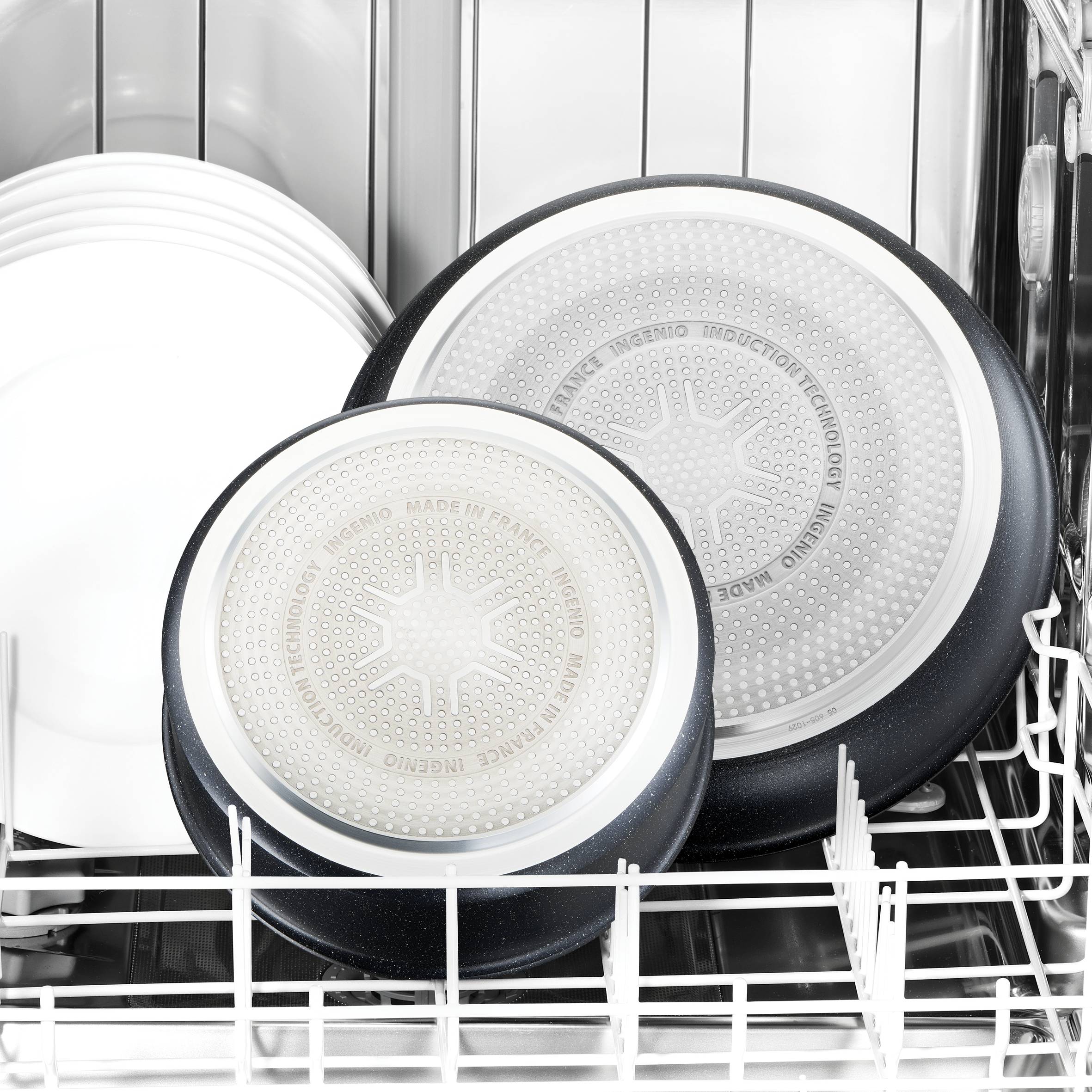 Zestaw patelni TEFAL INGENIO BLACK STONE - 3 elementy