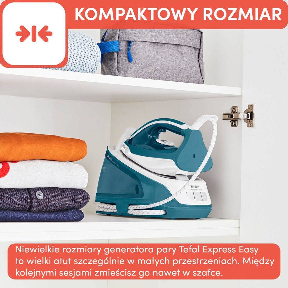 Generator pary, Tefal Express Easy SV6131, 120 g/min, 1.7 L