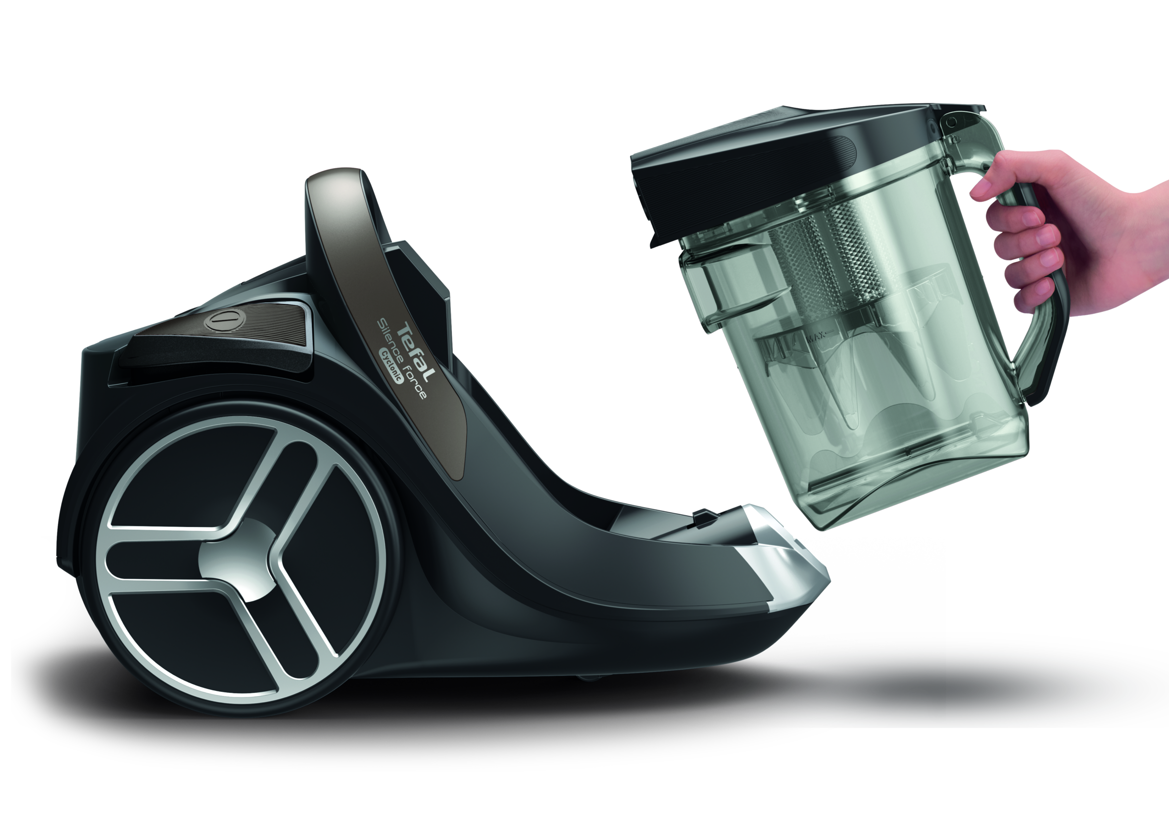 Tefal Silence Force Cyclonic, odkurzacz bezworkowy, 550 W, do zwierząt, 2,5 l