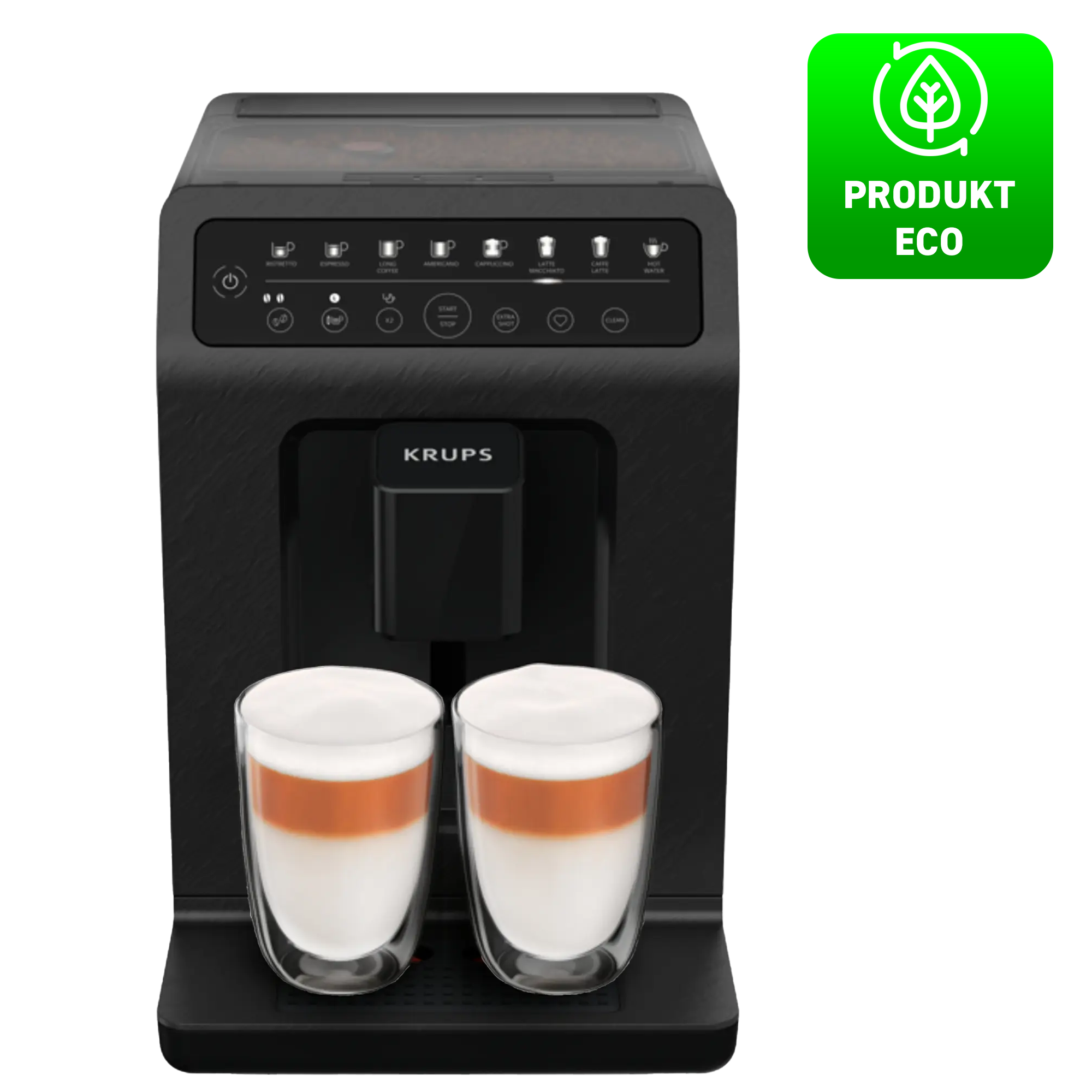 Ekspres do kawy automatyczny KRUPS EVIDENCE ECO DESIGN EA897B (czarny)