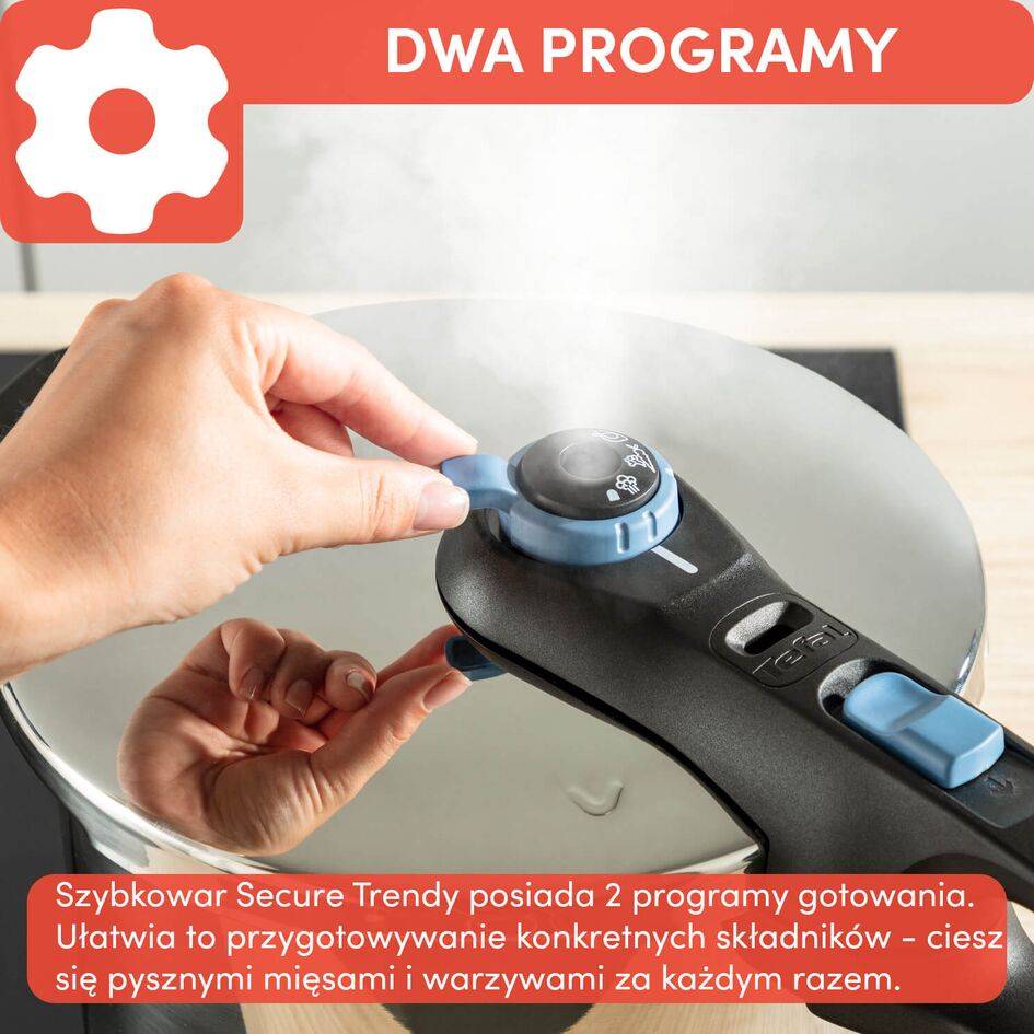 Szybkowar TEFAL SECURE TRENDY 8L + koszyk