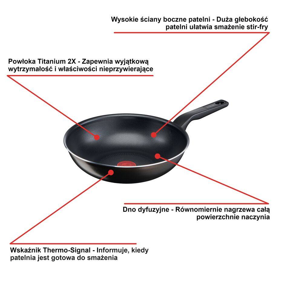 Wok TEFAL XL INTENSE 28cm