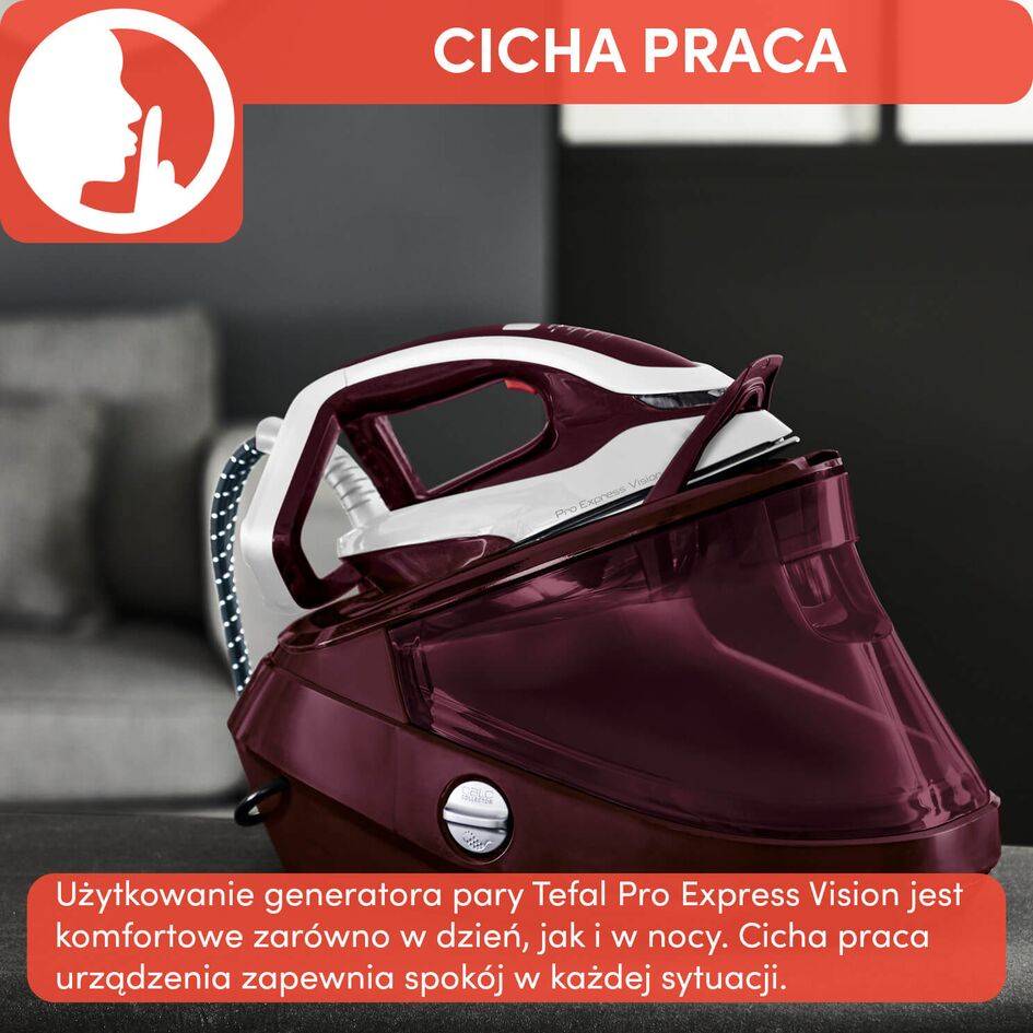 Generator pary, Tefal Pro Express Vision, 180 g/min, 8,3 bar, LED