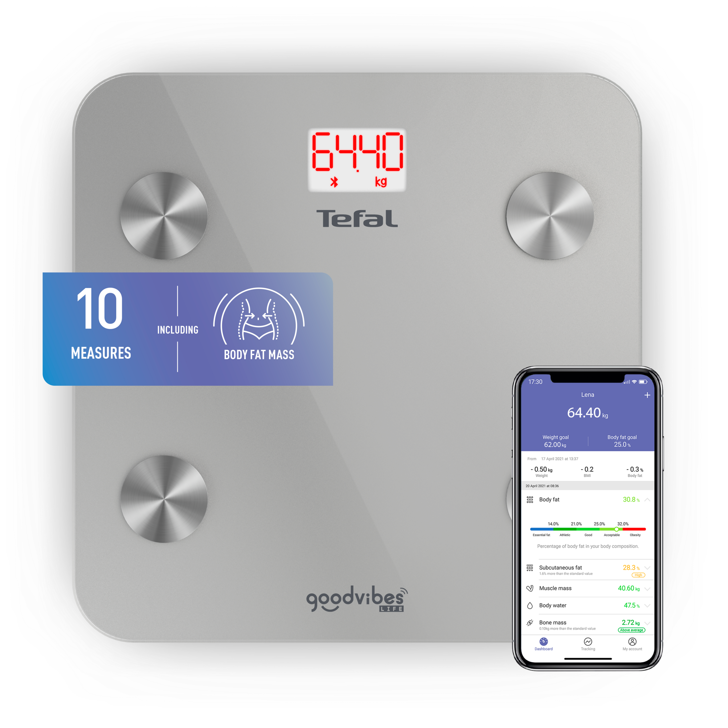 Waga łazienkowa TEFAL Goodvibes Life BM9600