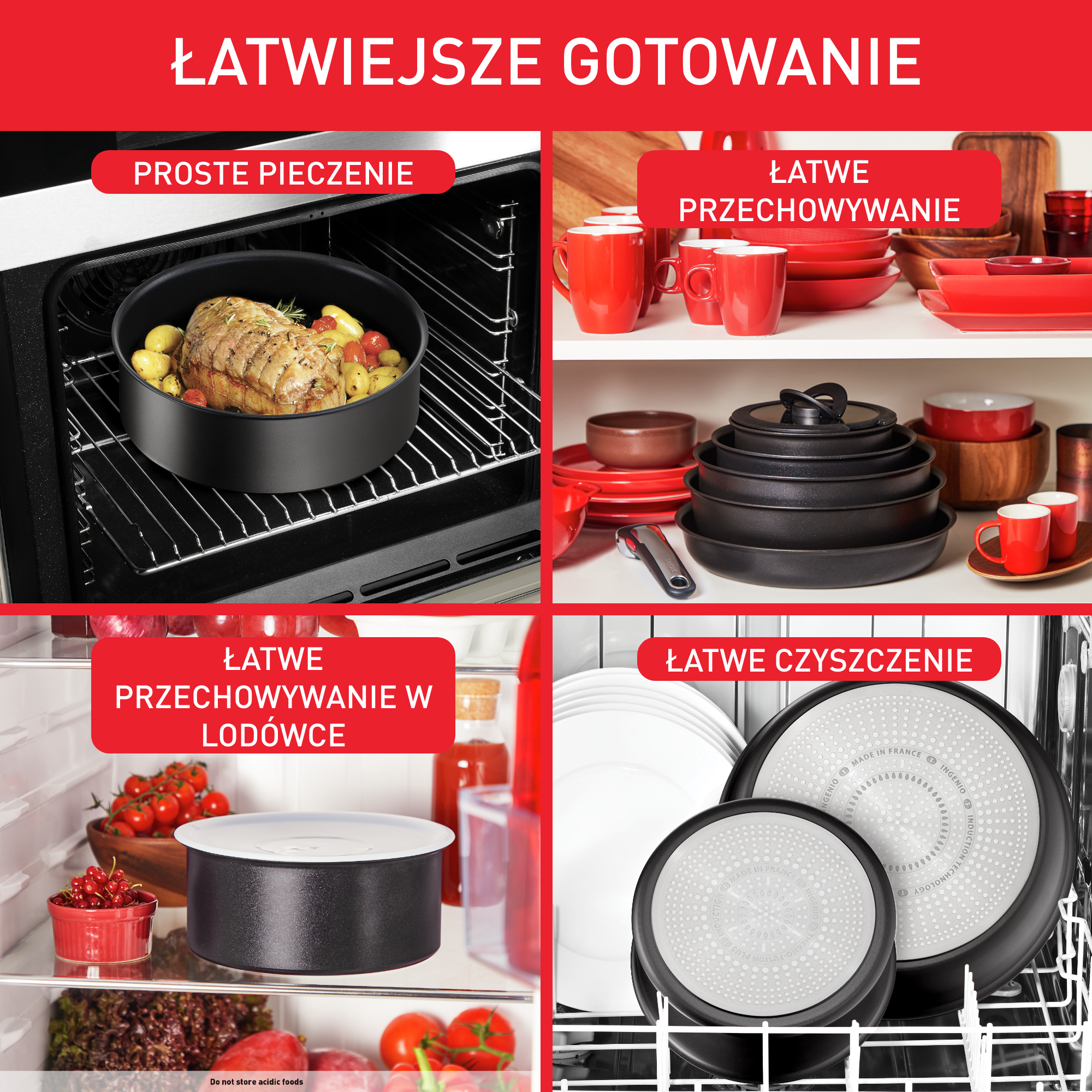 Zestaw patelni i garnków TEFAL INGENIO UNLIMITED ON - 5 elementów