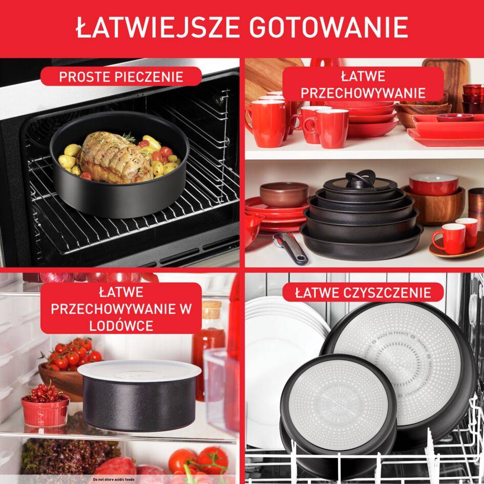 Zestaw patelni i garnków TEFAL UNLIMITED ON - 8 elementów