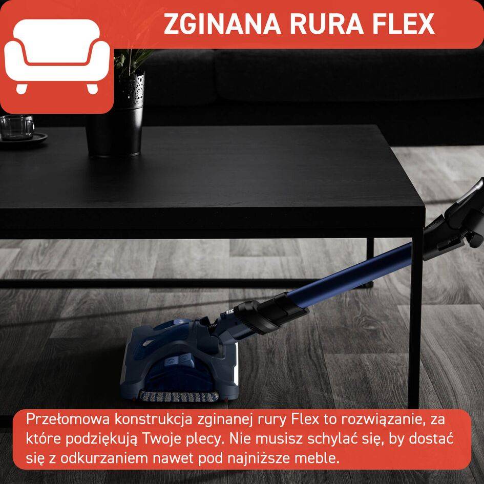 Odkurzacz bezprzewodowy, Tefal X-Force Flex 14.60 Aqua, 200 AW, 70 min, mopowanie  
