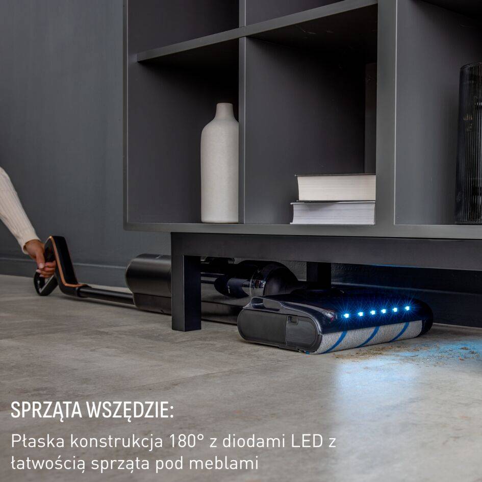 Bezprzewodowy odkurzacz myjący Tefal X-Clean 7, 50 min, samoczyszczenie i suszenie