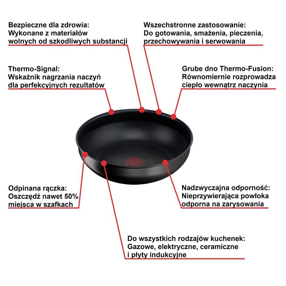 Wok TEFAL INGENIO UNLIMITED 26 cm