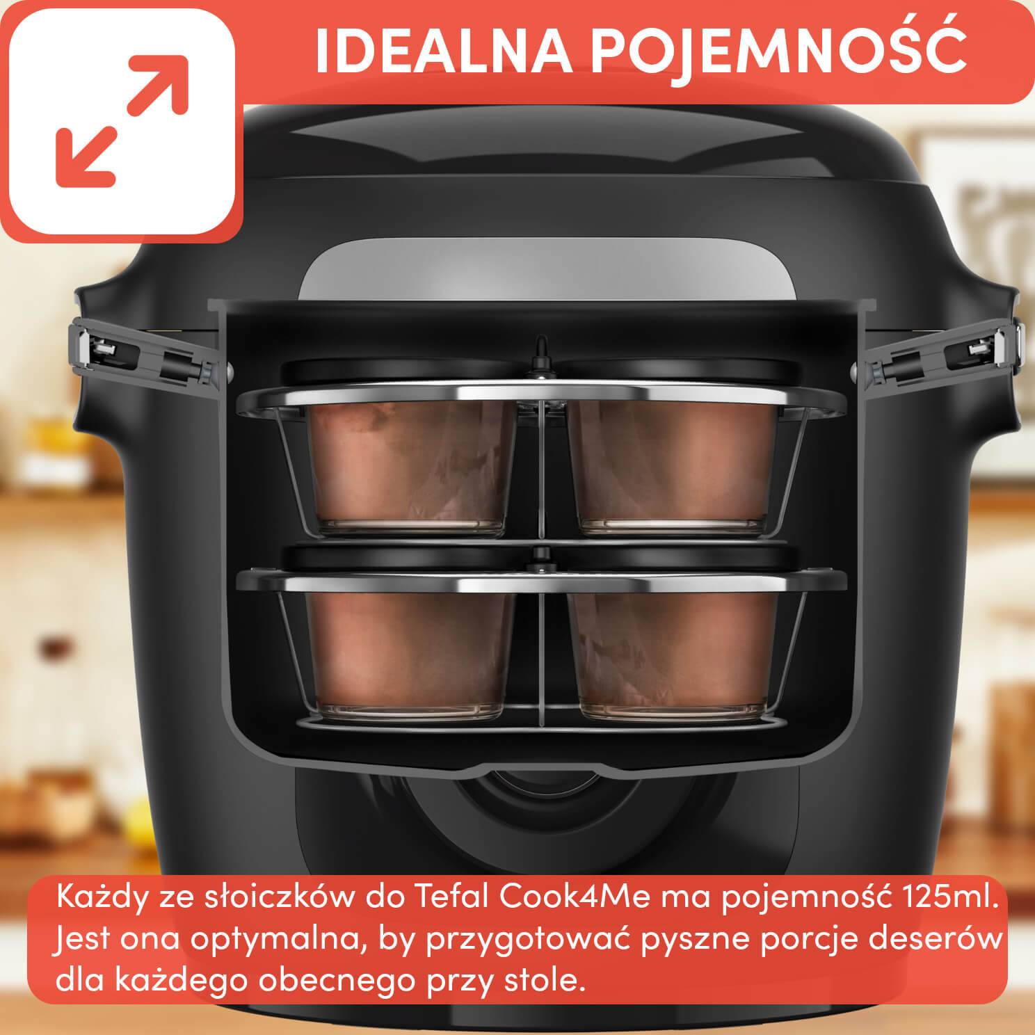 Komplet słoików do Tefal Cook4Me (8 sztuk) XA6140