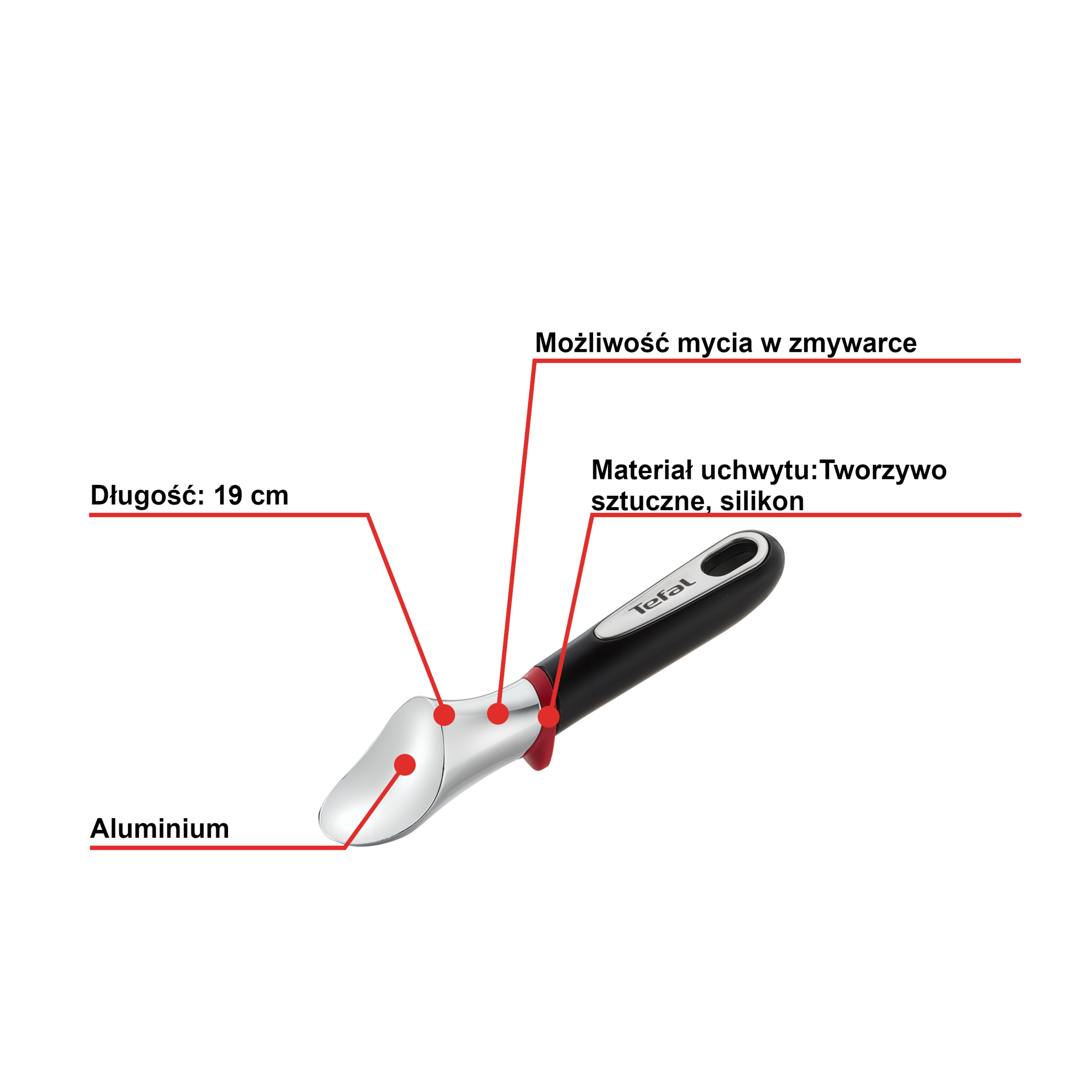 Łyżka do lodów TEFAL INGENIO