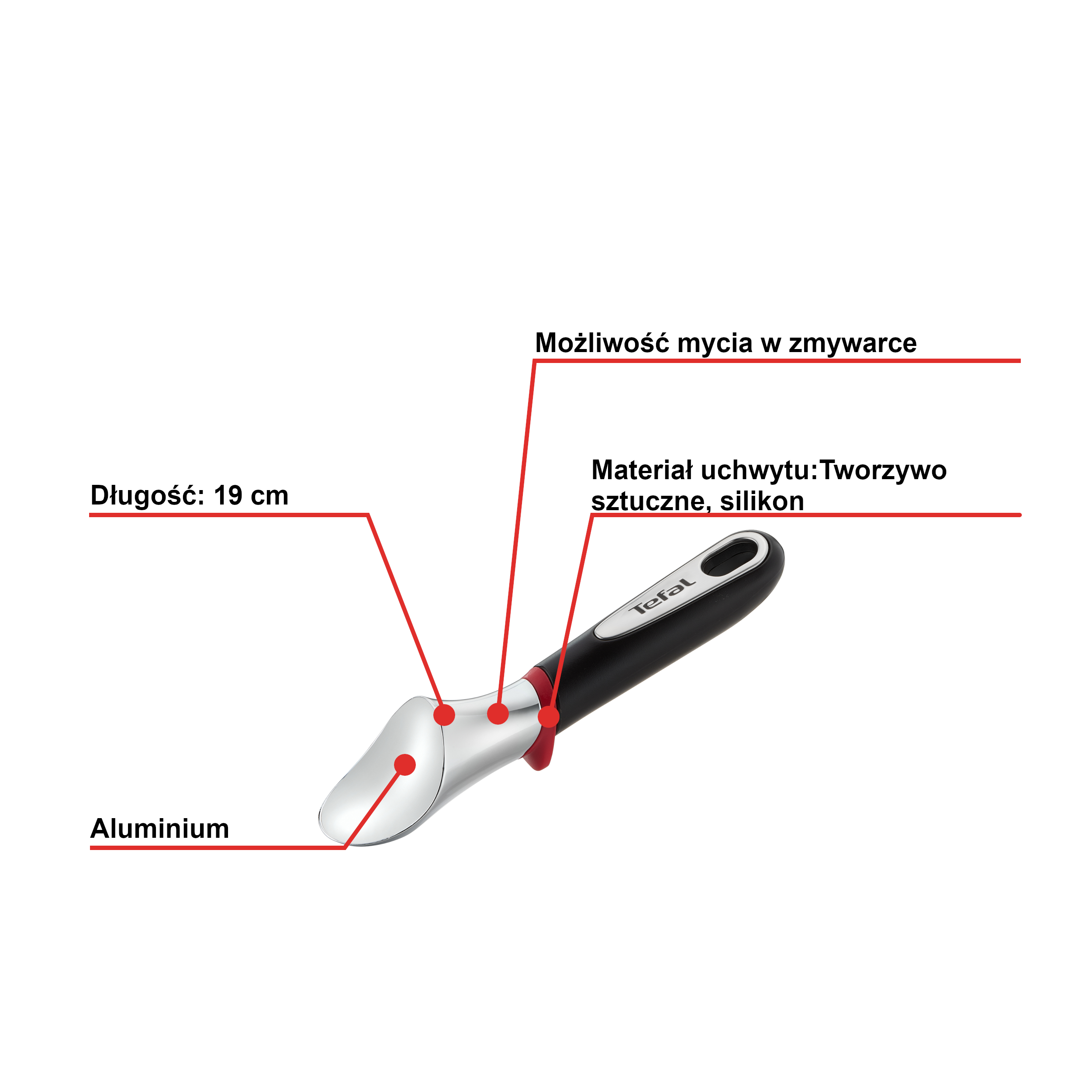 Łyżka do lodów TEFAL INGENIO