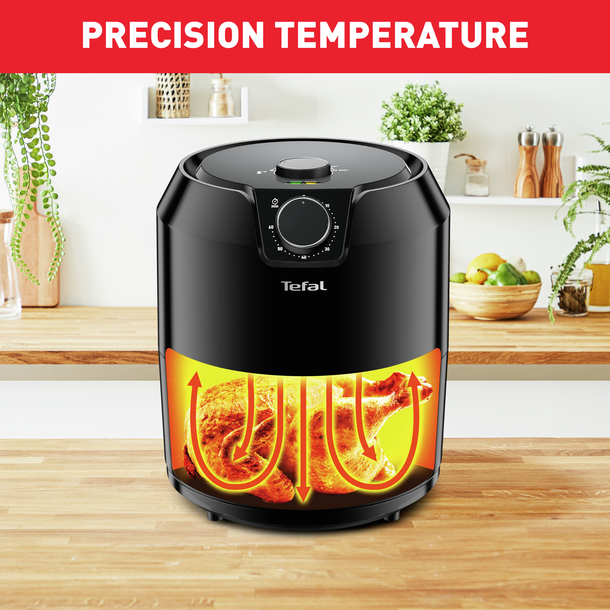 Frytkownica beztłuszczowa TEFAL EASY FRY EY201815