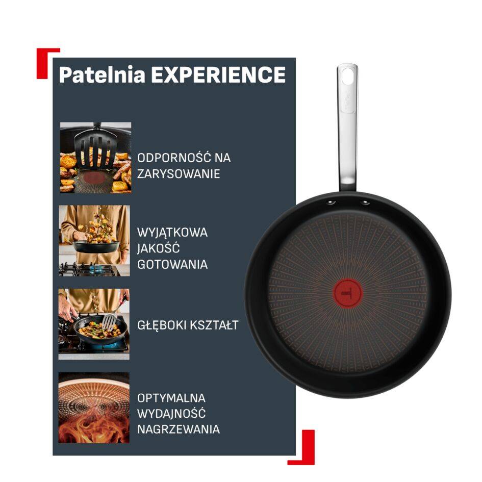 Patelnia Experience 20 cm, powłoka nieprzywierająca FusionCore, kompatybilna z indukcją, dla 1-2 osób