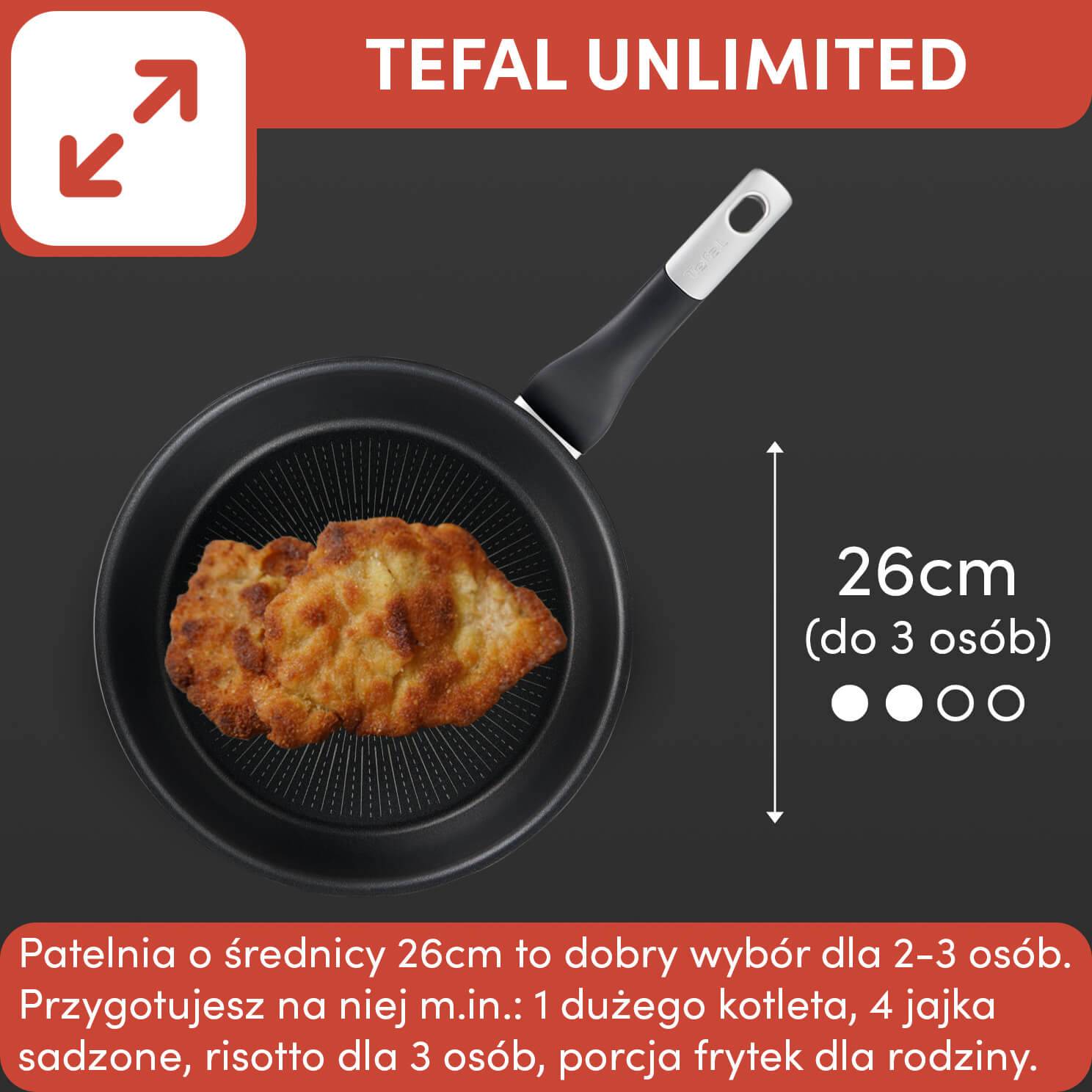 Patelnia TEFAL UNLIMITED 26cm
