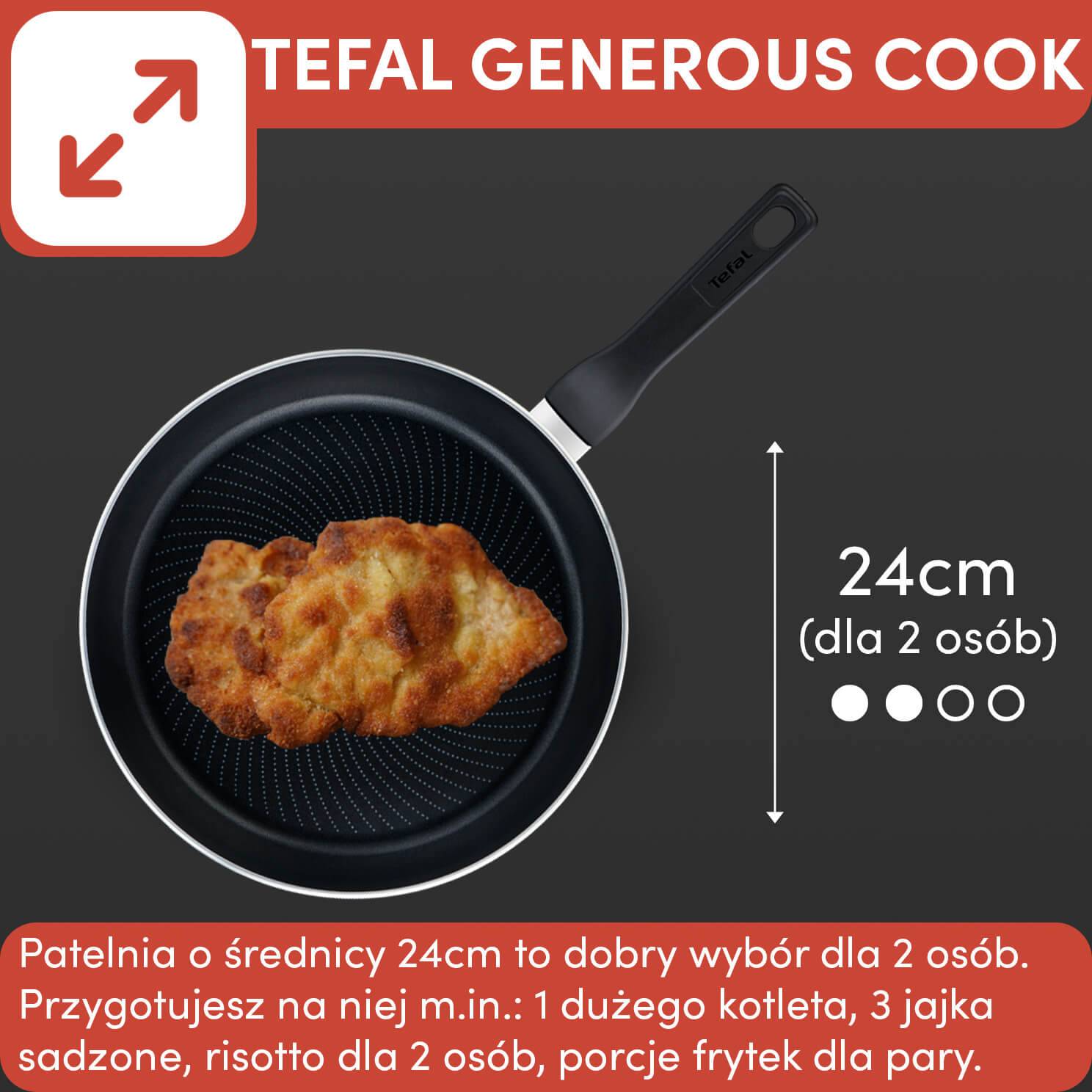 Patelnia TEFAL GENEROUS COOK 24cm