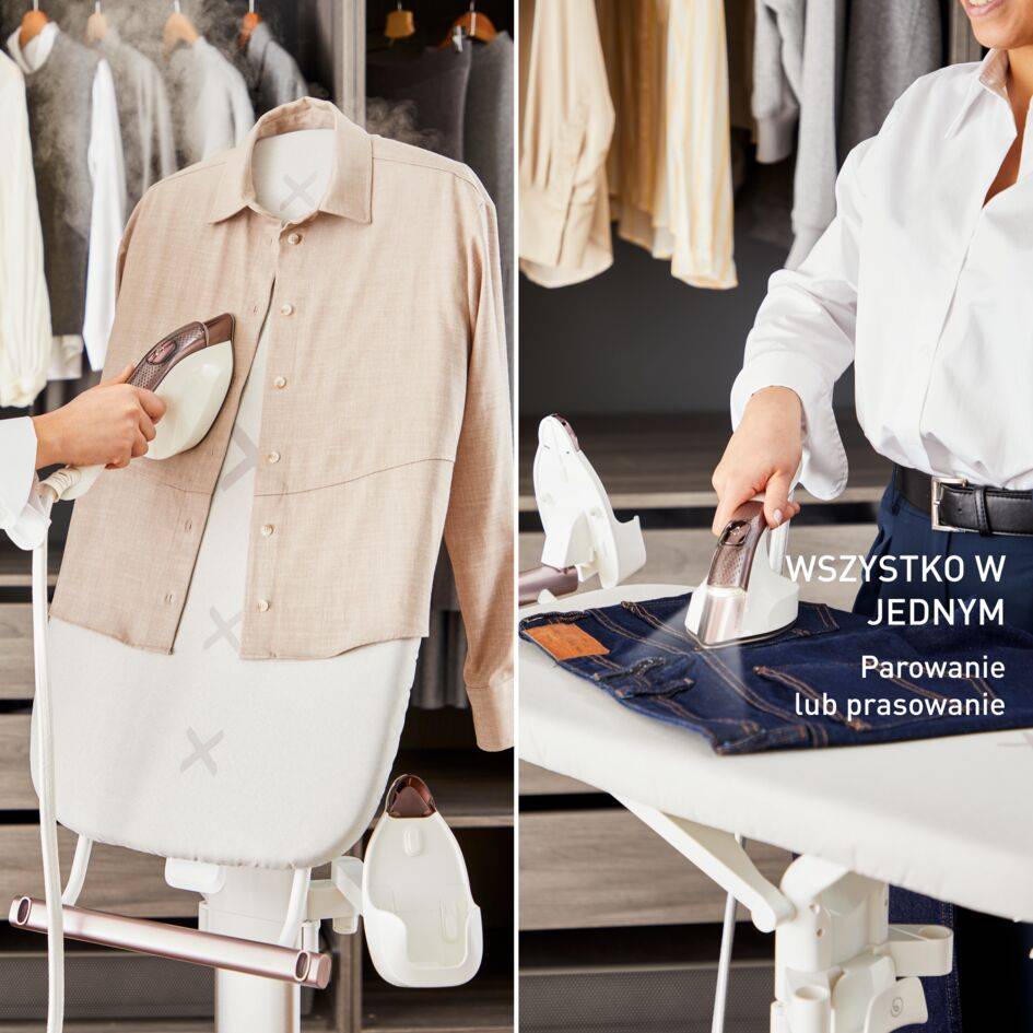 IXEO Vision, uniwersalne rozwiązanie do prasowania, wielopozycyjna deska