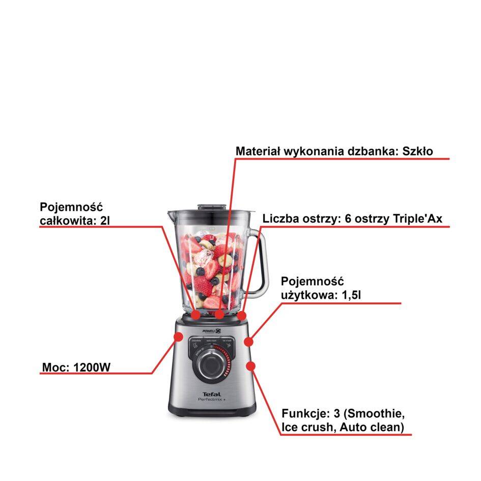 Blender kielichowy TEFAL PERFECT MIX+ BL811D
