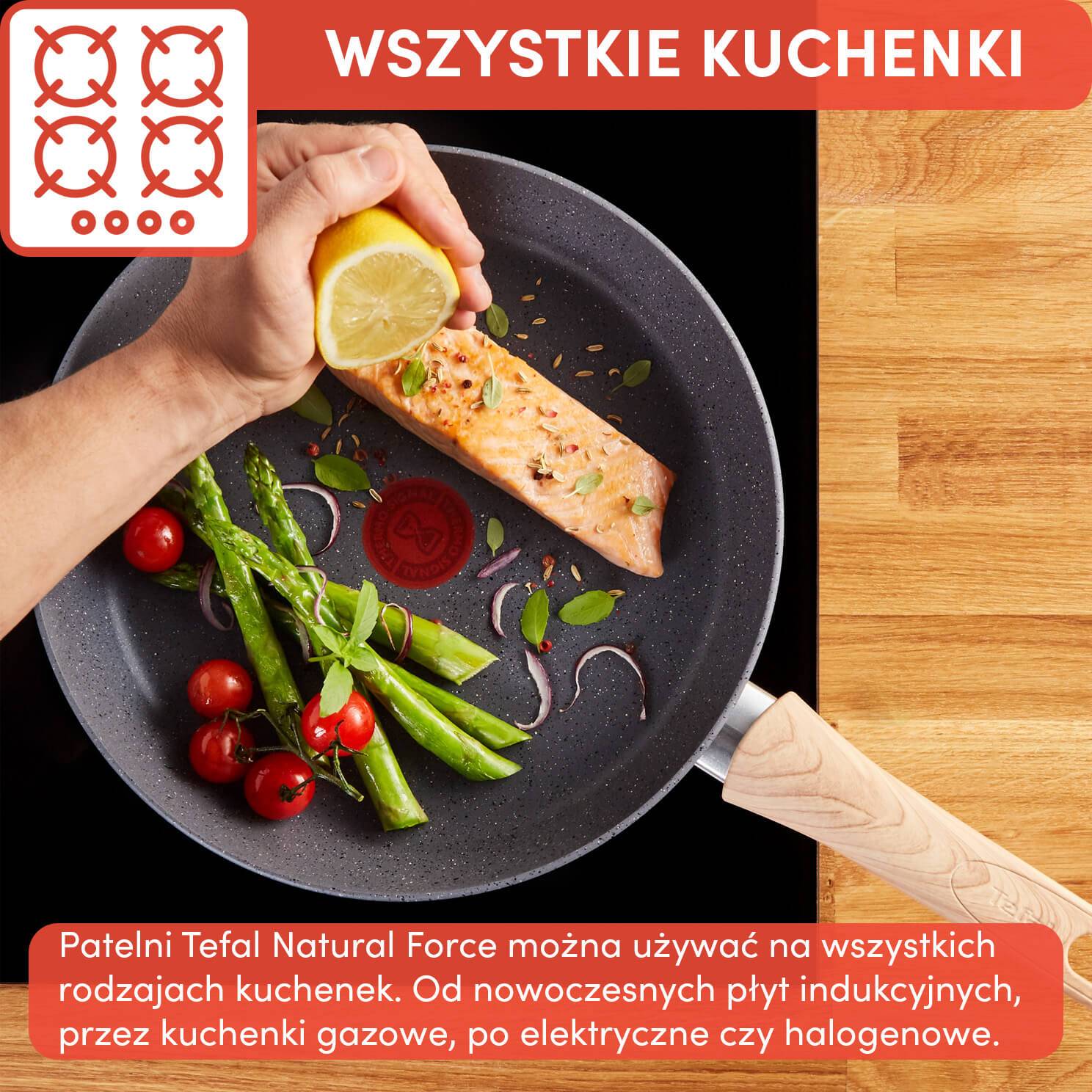 Patelnia TEFAL NATURAL FORCE 24cm