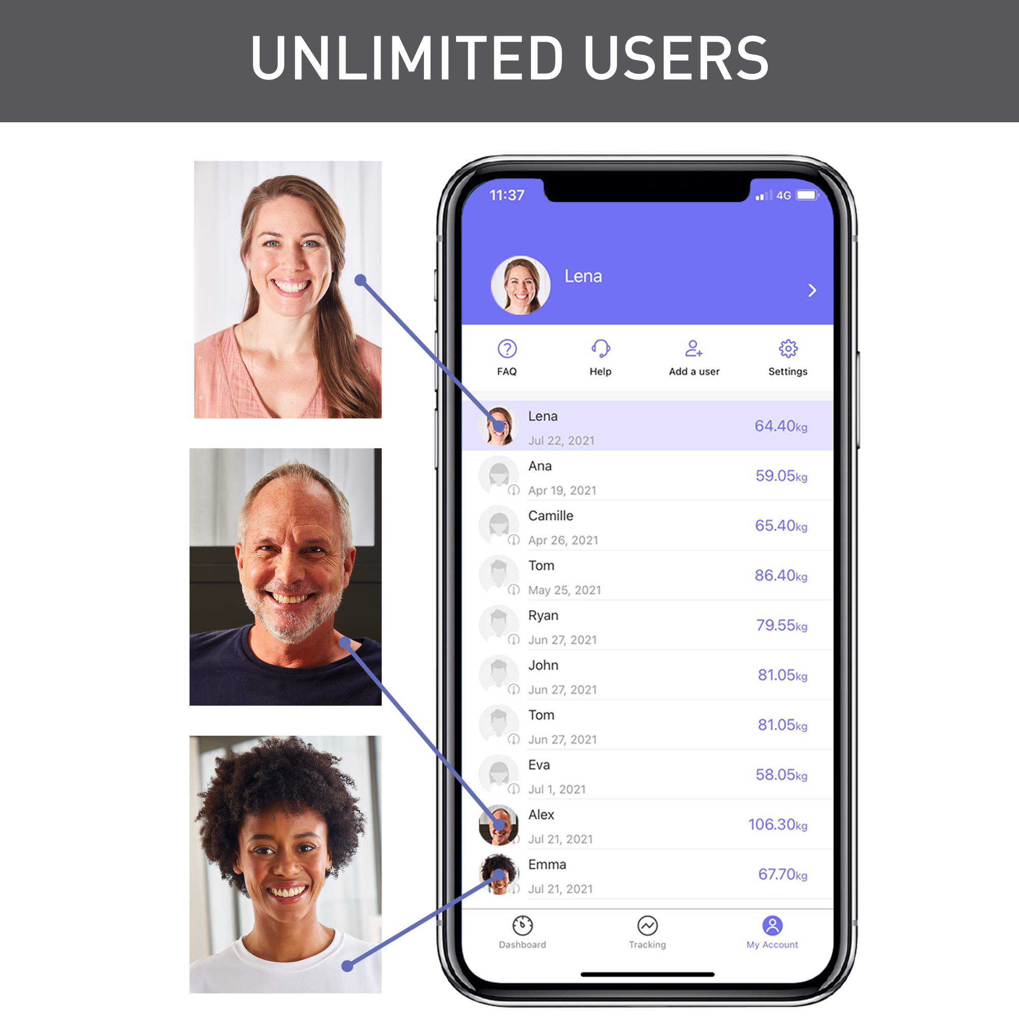 Waga łazienkowa Tefal Goodvibes Life+, analityczna, aplikacja