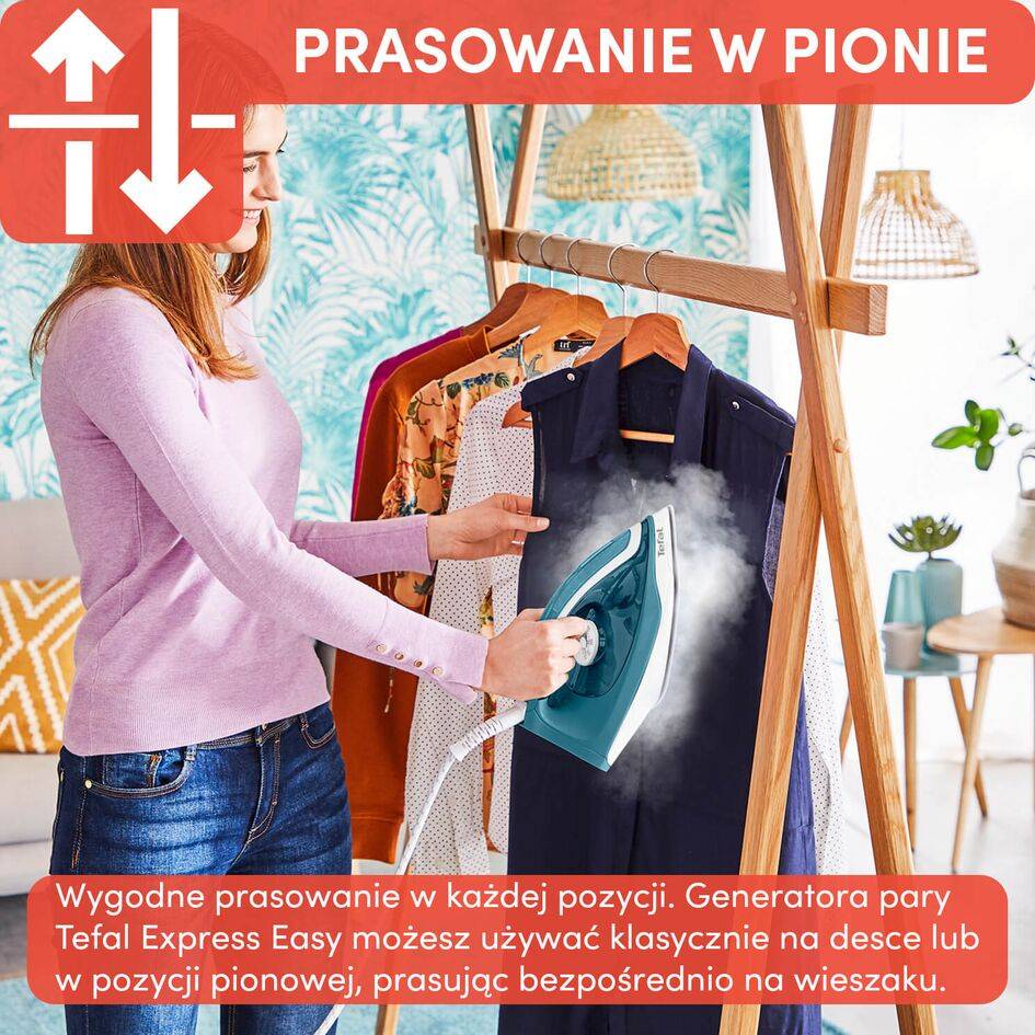 Generator pary, Tefal Express Easy SV6131, 120 g/min, 1.7 L