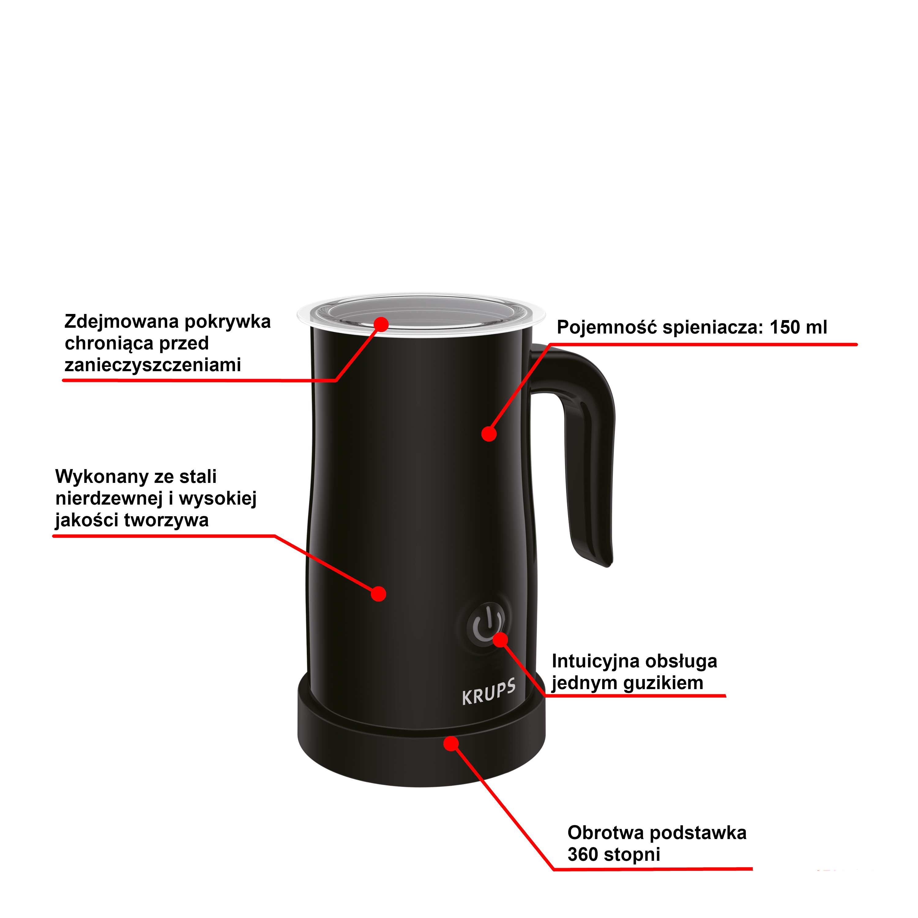 Spieniacz do mleka KRUPS XL1008