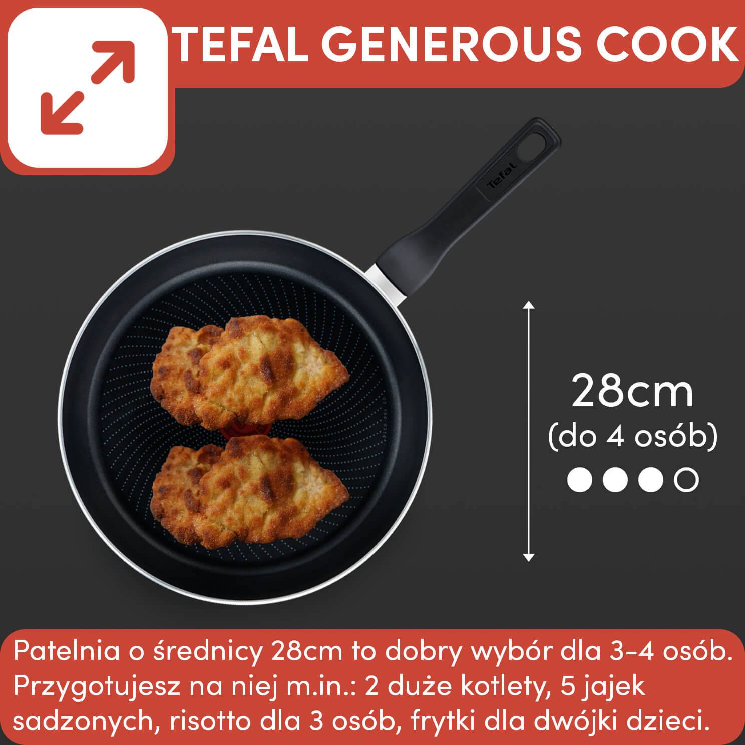Patelnia TEFAL GENEROUS COOK 28cm