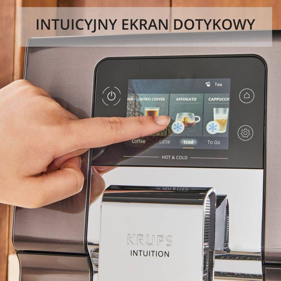Ekspres do kawy ciśnieniowy KRUPS Intuition Experience Hot&Cold EA879N