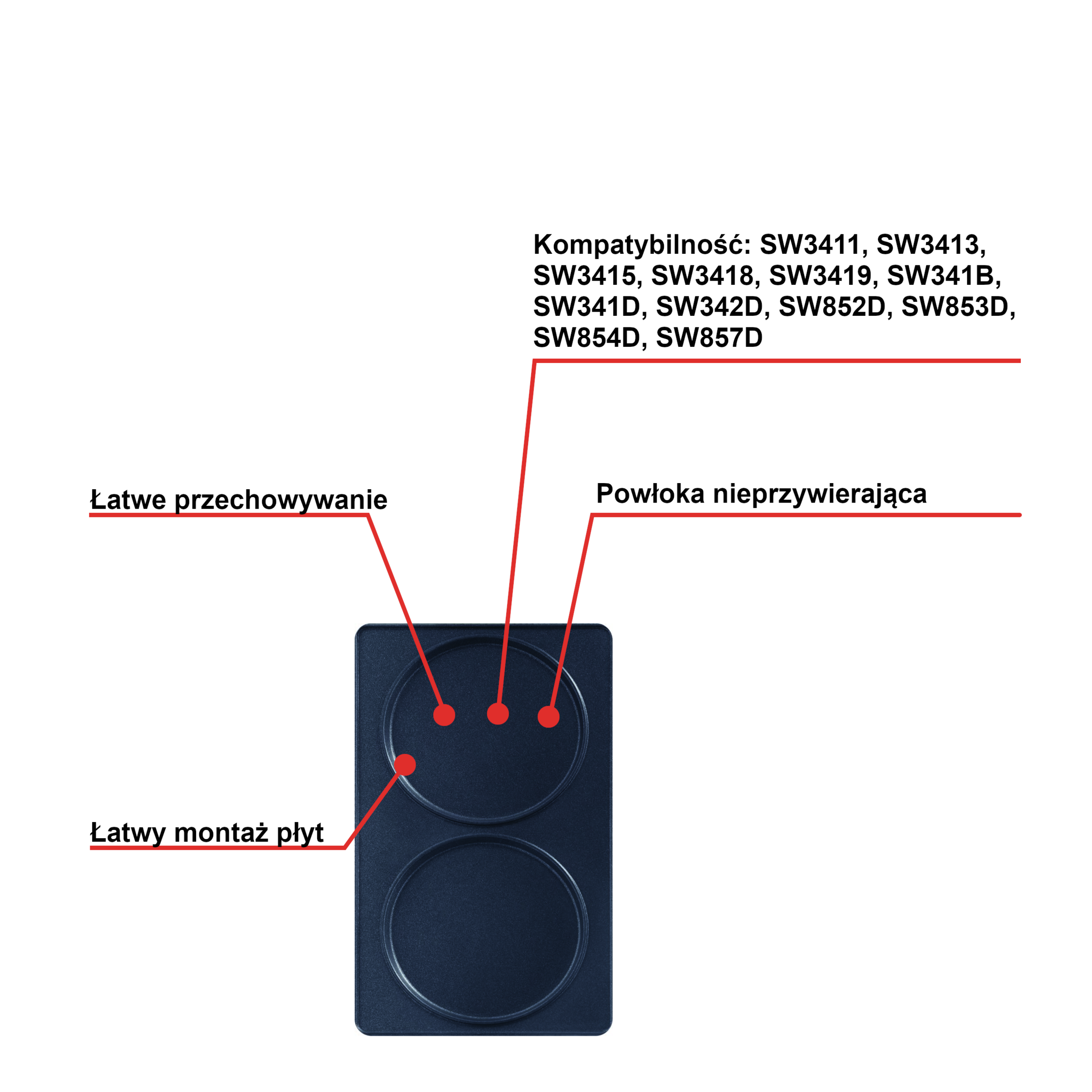 Dodatkowe płyty Snack Collection: Naleśniki XA801012