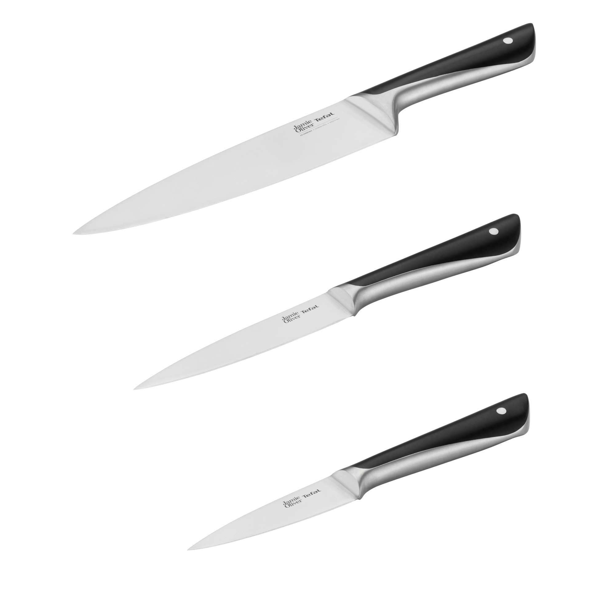 Zestaw noży ze stali nierdzewnej TEFAL JAMIE OLIVER - 3 elementy