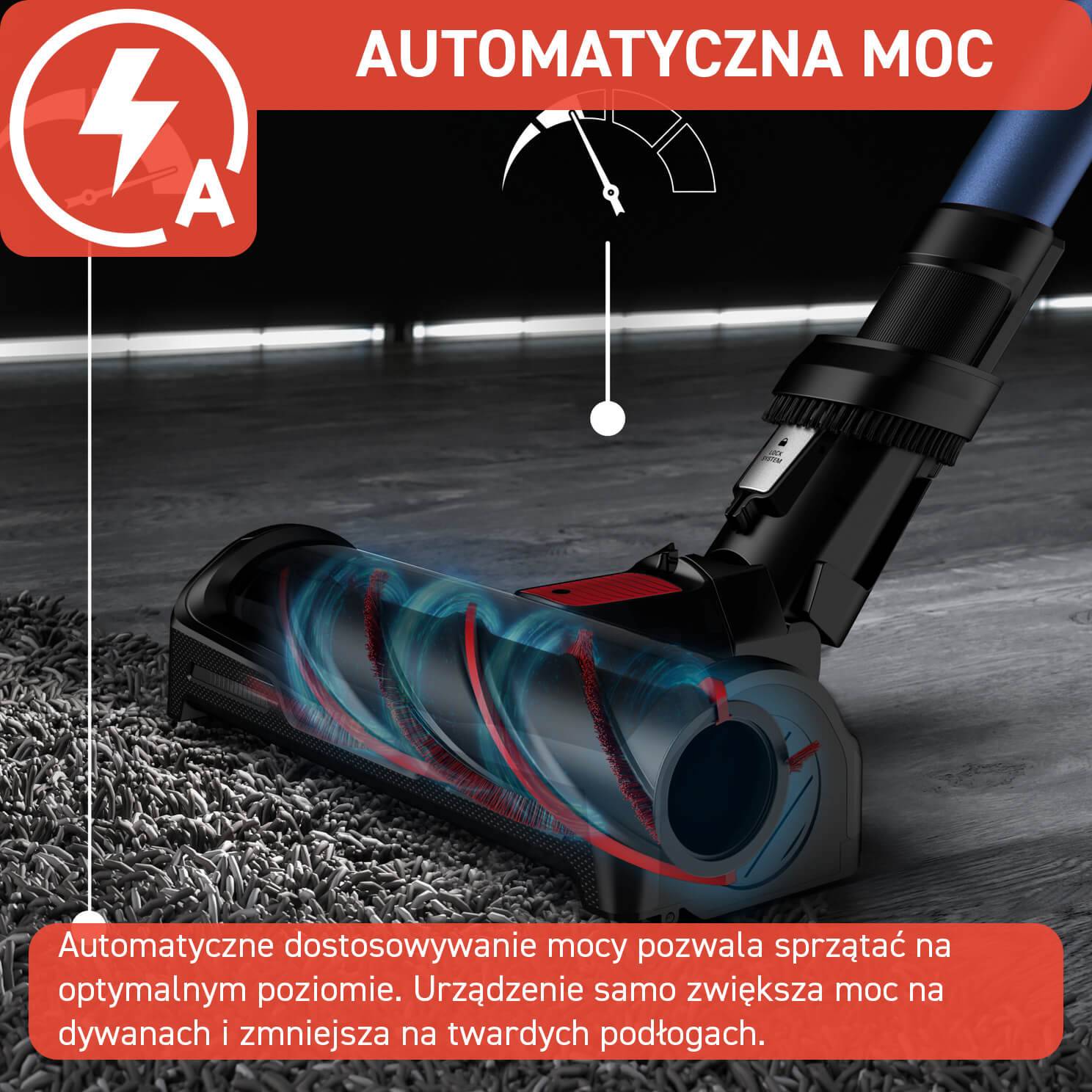 Odkurzacz bezprzewodowy, Tefal X-Force Flex 12.60 Aqua, 150 AW, 45 min, mopowanie