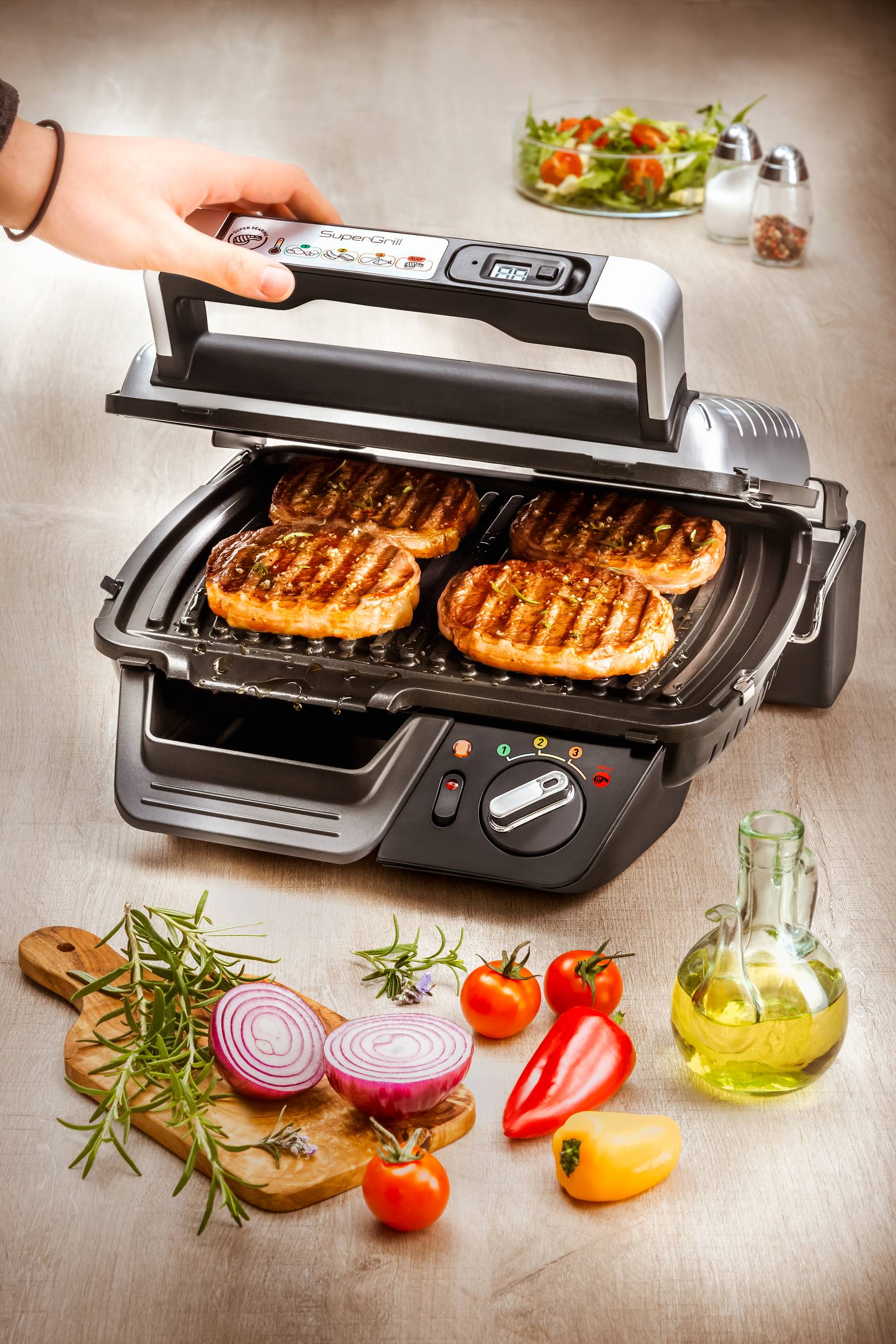 Grill elektryczny TEFAL SUPERGRILL GC451B12