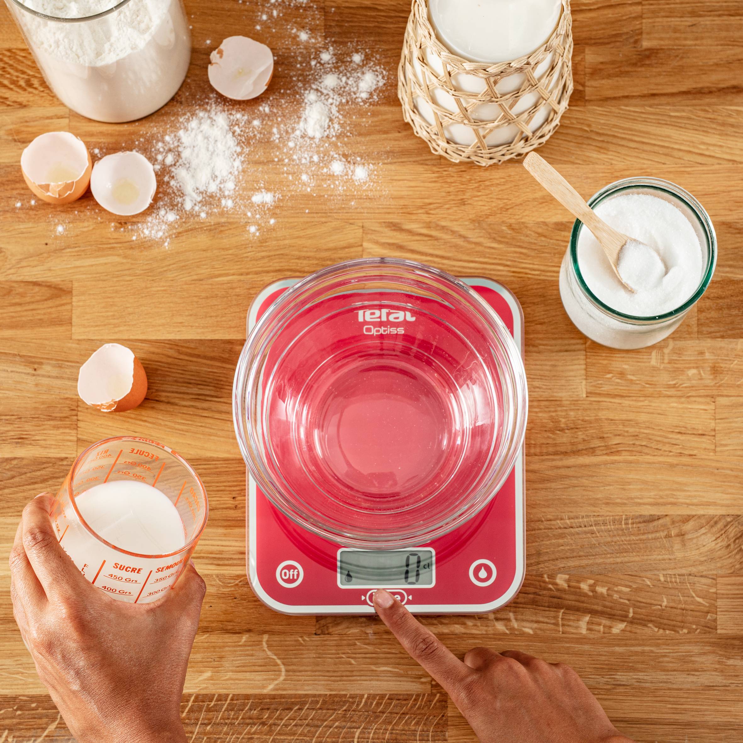 Waga kuchenna Tefal Optiss 5kg czerwona