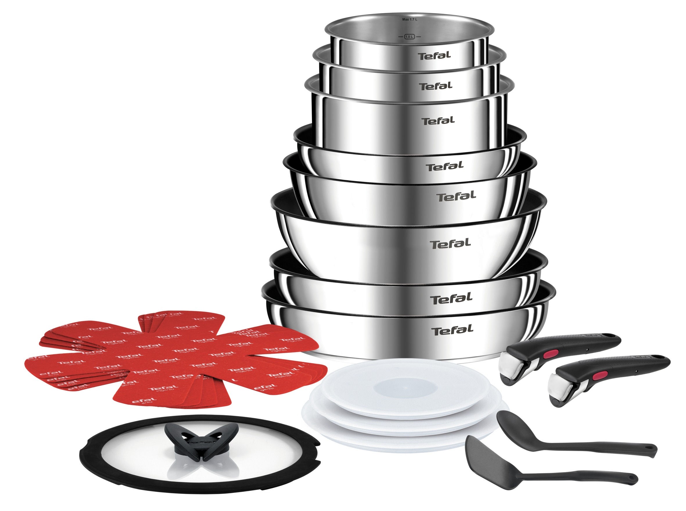 Zestaw patelni i garnków  TEFAL INGENIO EMOTION - 20 elementów