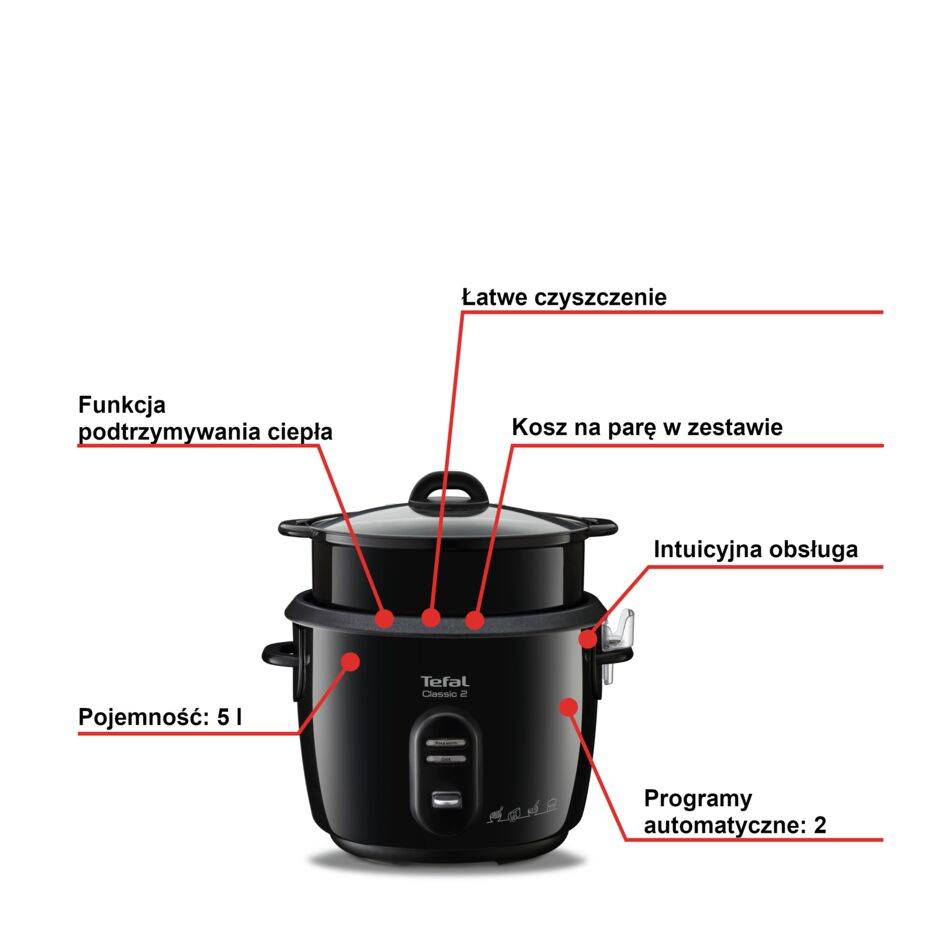 Multicooker ryżowar TEFAL CLASSIC 5l RK1038