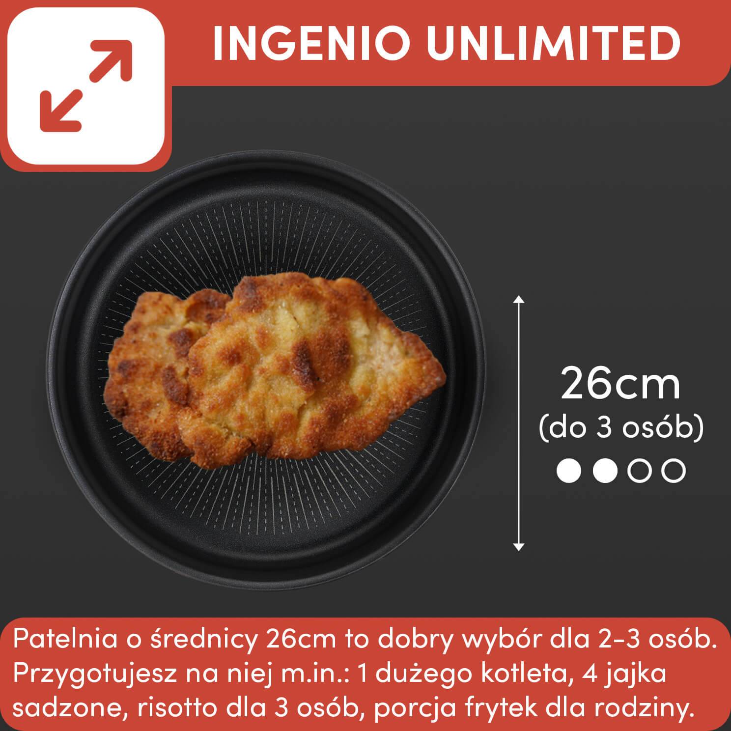 Patelnia TEFAL INGENIO UNLIMITED 26cm