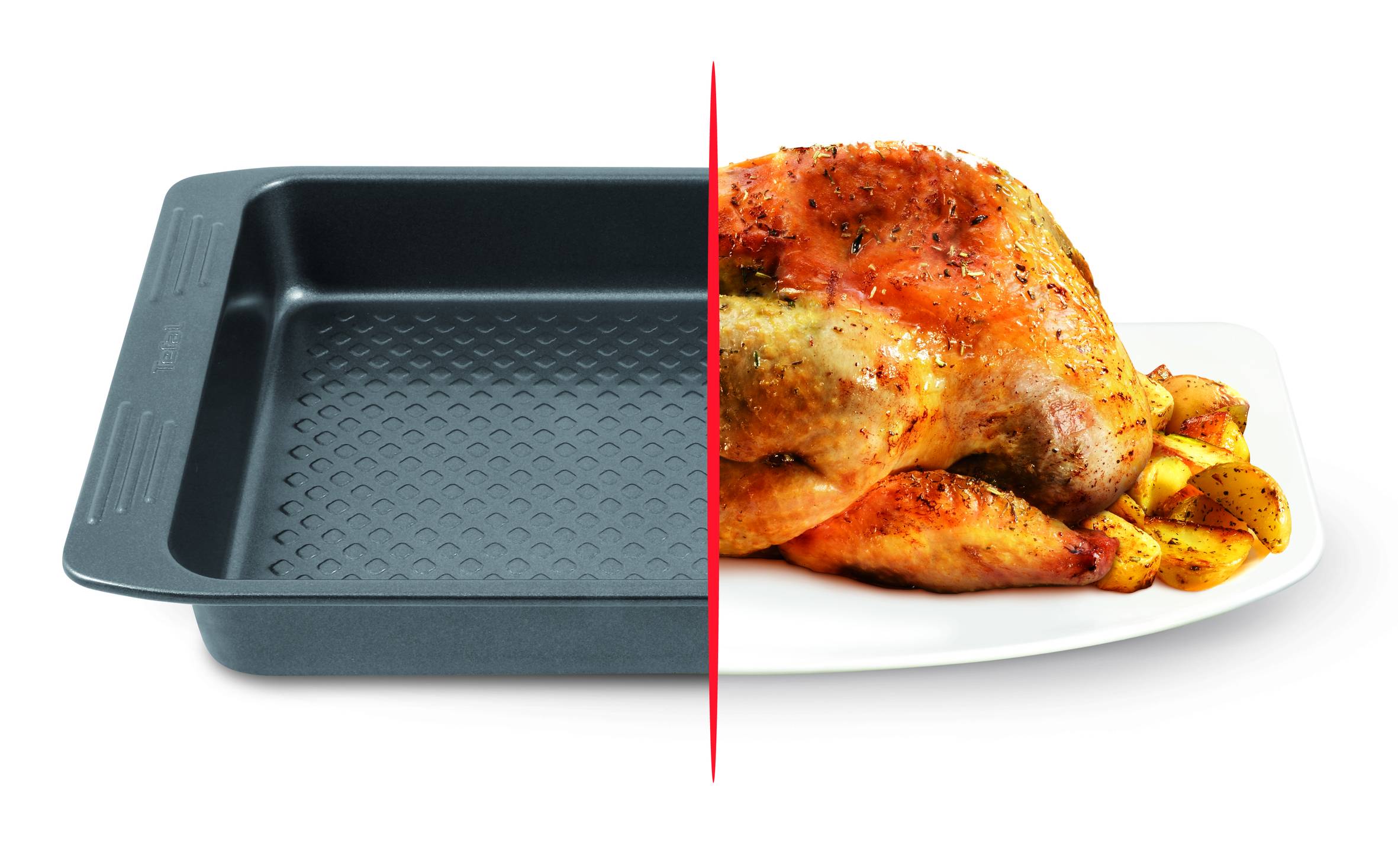 Blacha do pieczenia ciasta prostokątna TEFAL EASY BAKE 29x23cm 