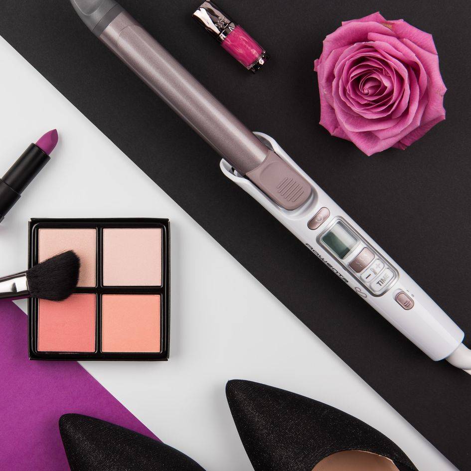 Lokówka do włosów, Rowenta Premium Care Precious Curls, obrotowa, LCD, keratynowa