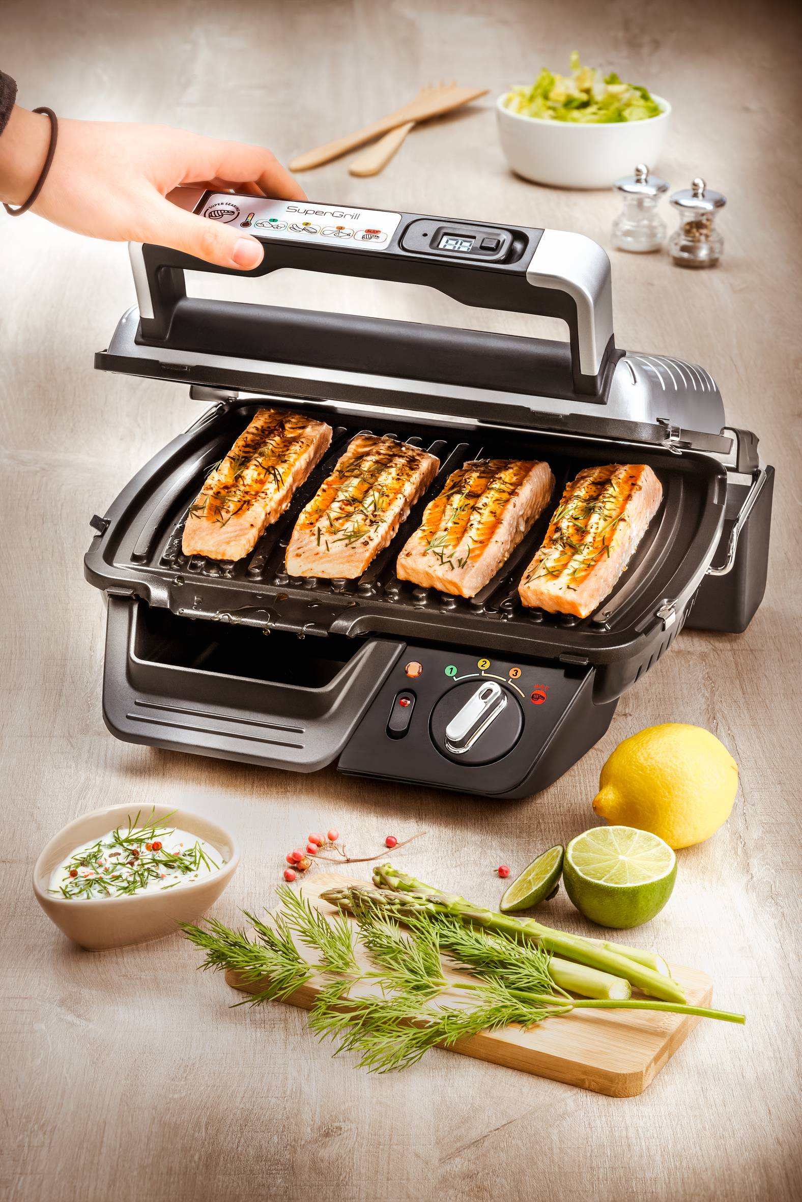 Grill elektryczny TEFAL SUPERGRILL GC451B12    