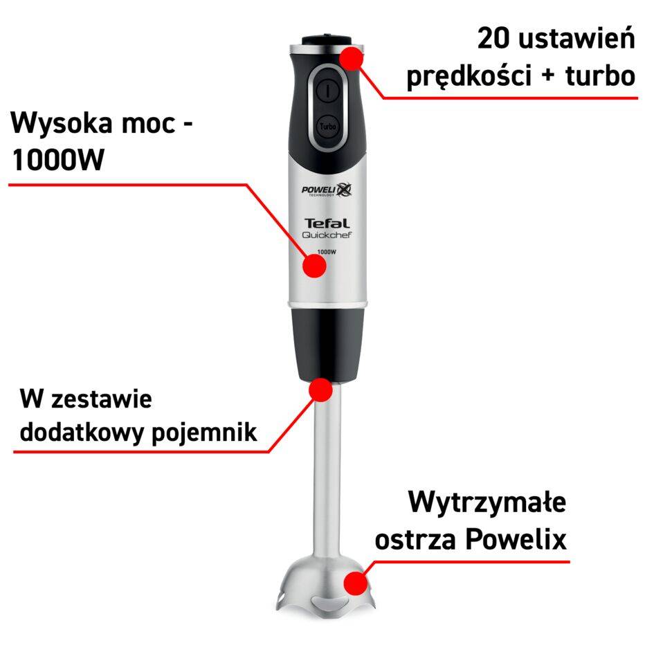 Blender ręczny TEFAL QUICKCHEF HB658838