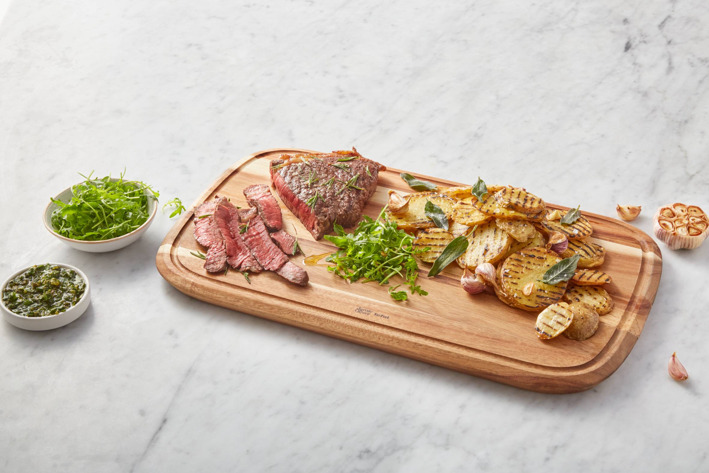 Deska drewniana do krojenia TEFAL JAMIE OLIVER 49x28cm