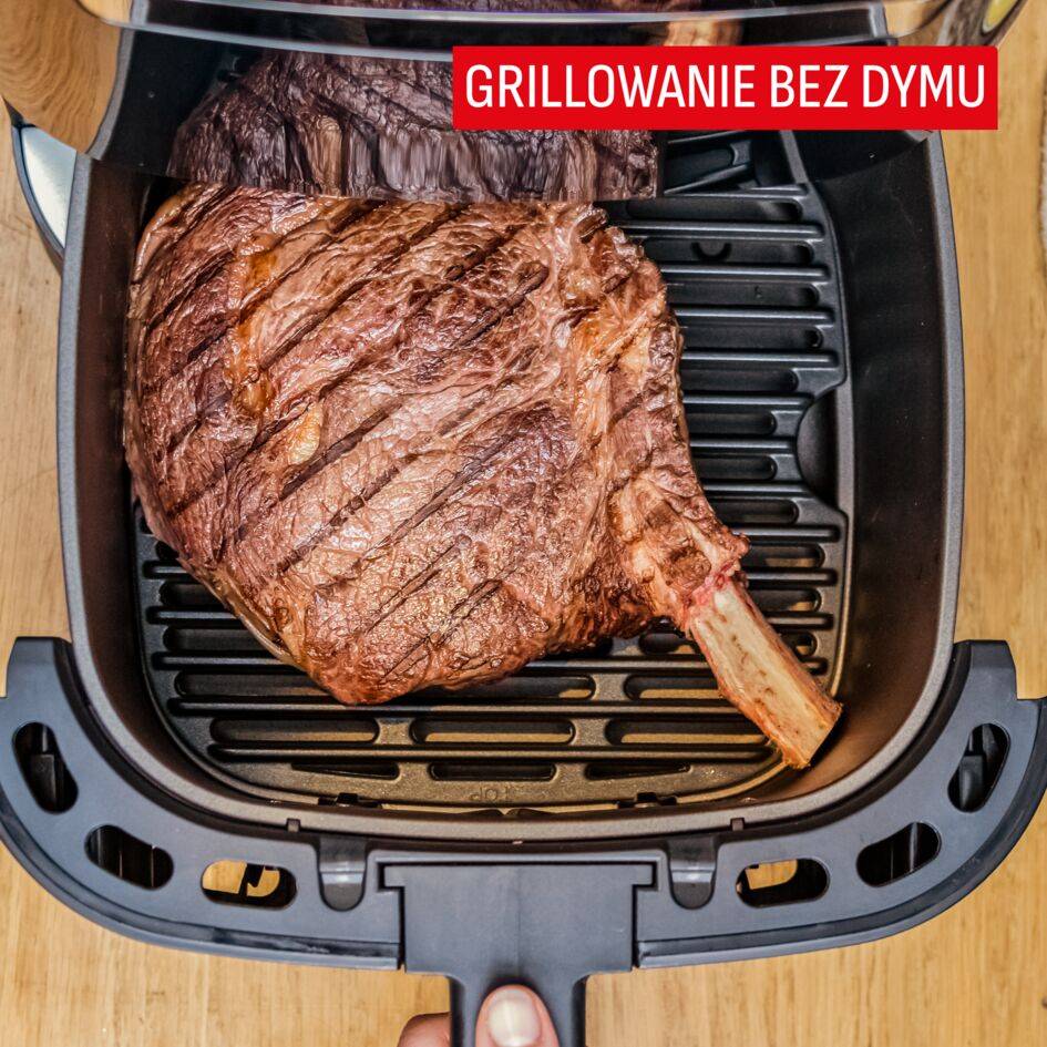 Frytkownica beztłuszczowa, Tefal Easy Fry&Grill XXL EY801D, pojemność 6,5 l, funkcja grilla