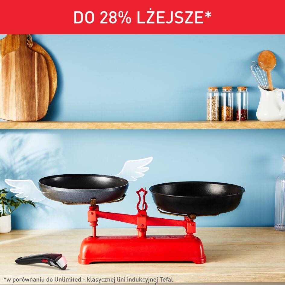 Zestaw garnków TEFAL INGENIO  SO'LIGHT - 12 elementów